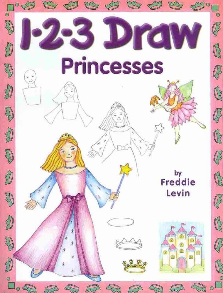 1-2-3 Draw Princesses: A Step-By-Step guide Paperback – March 1, 2010