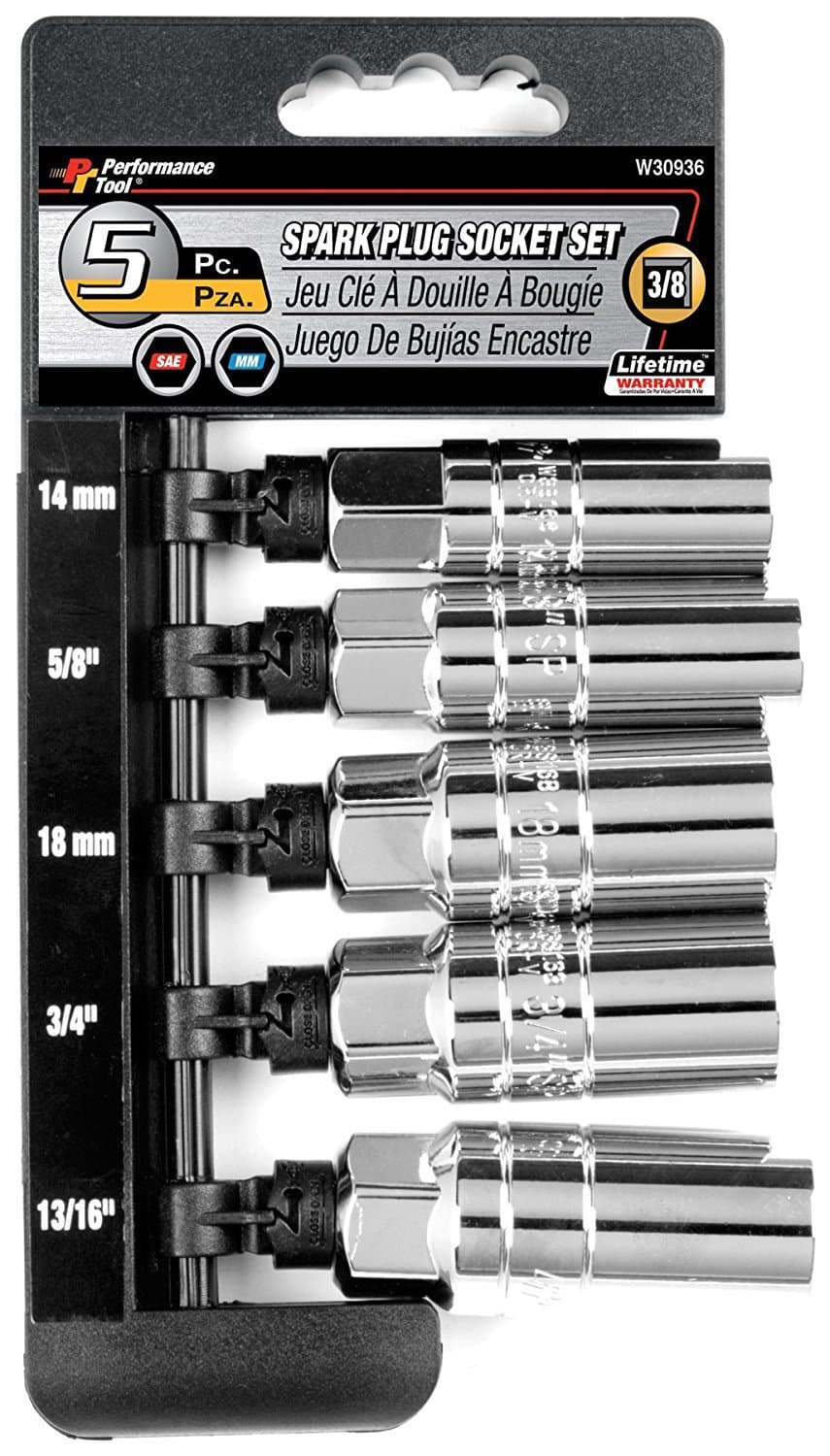 W30936 5 Piece Spark Plug Socket Set