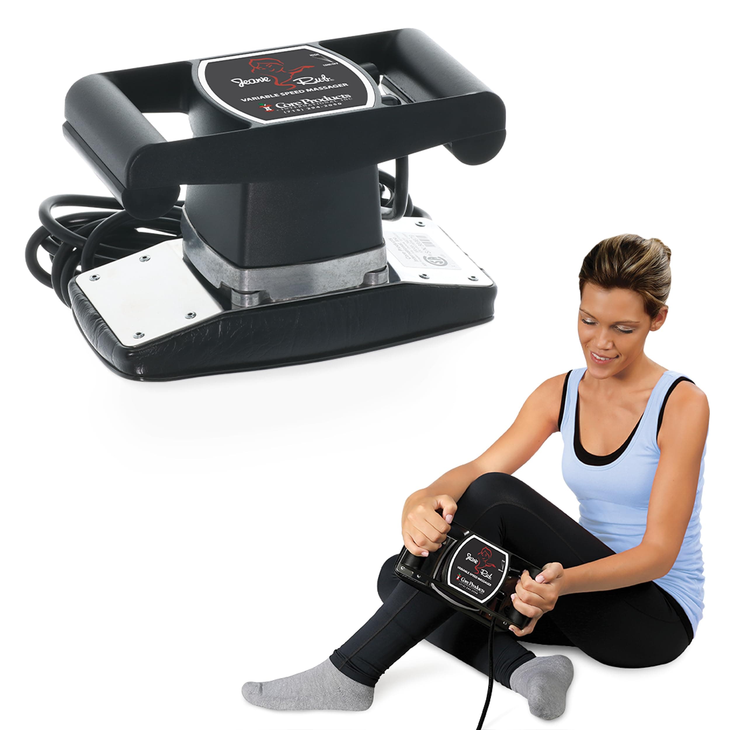 - Jeanie Rub Variable Speed Massager, Deep Tissue Back Massager for Pain Relief, Body Massager for Shoulder Massage, Lumbar, Neck, Lower Back & Cellulite Massage