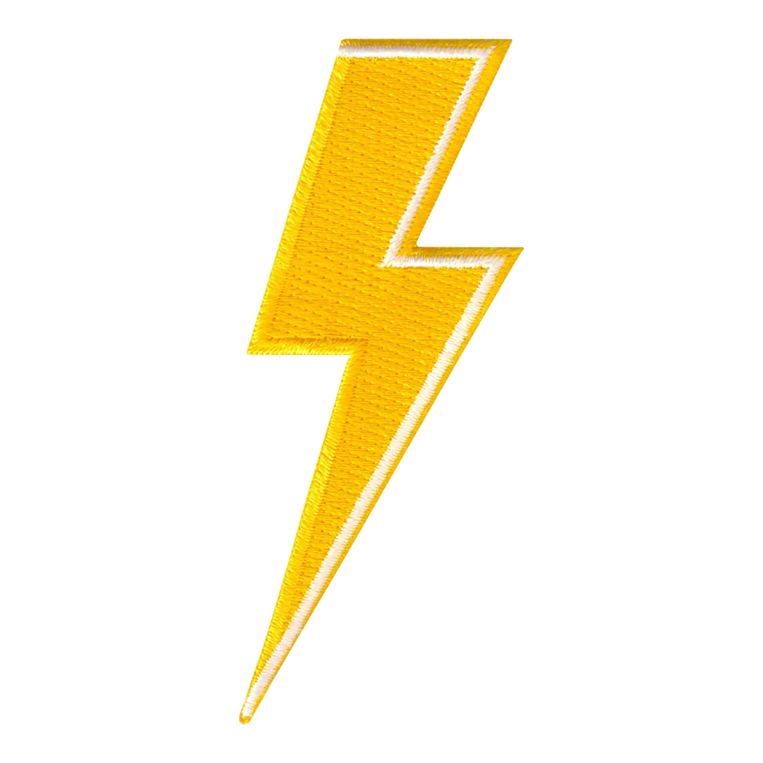 PatchMommy Lightning Bolt Patch Thunderbolt Flash, Iron On/Sew On - Appliques for Clothing