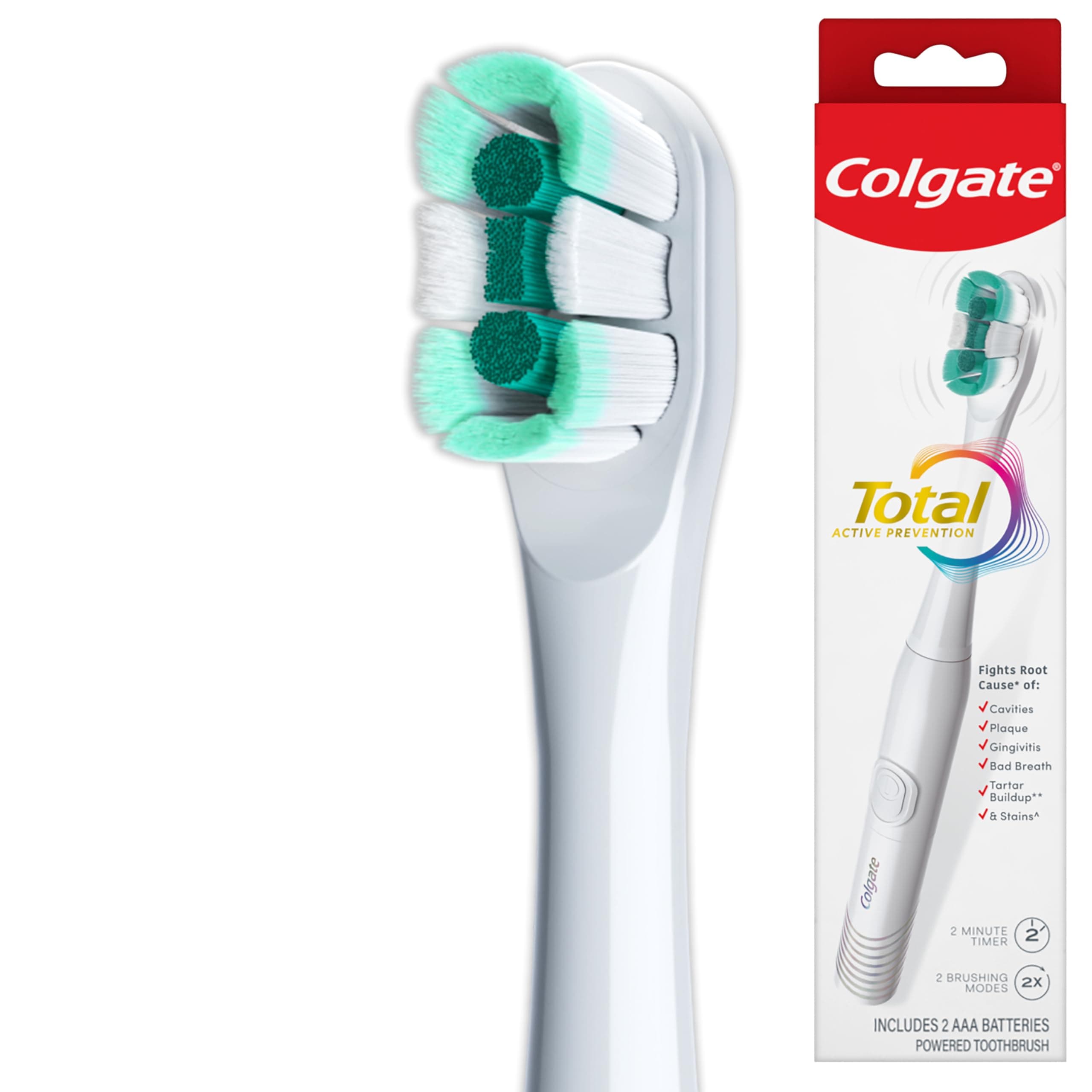 Total Battery Powered Toothbrush, White