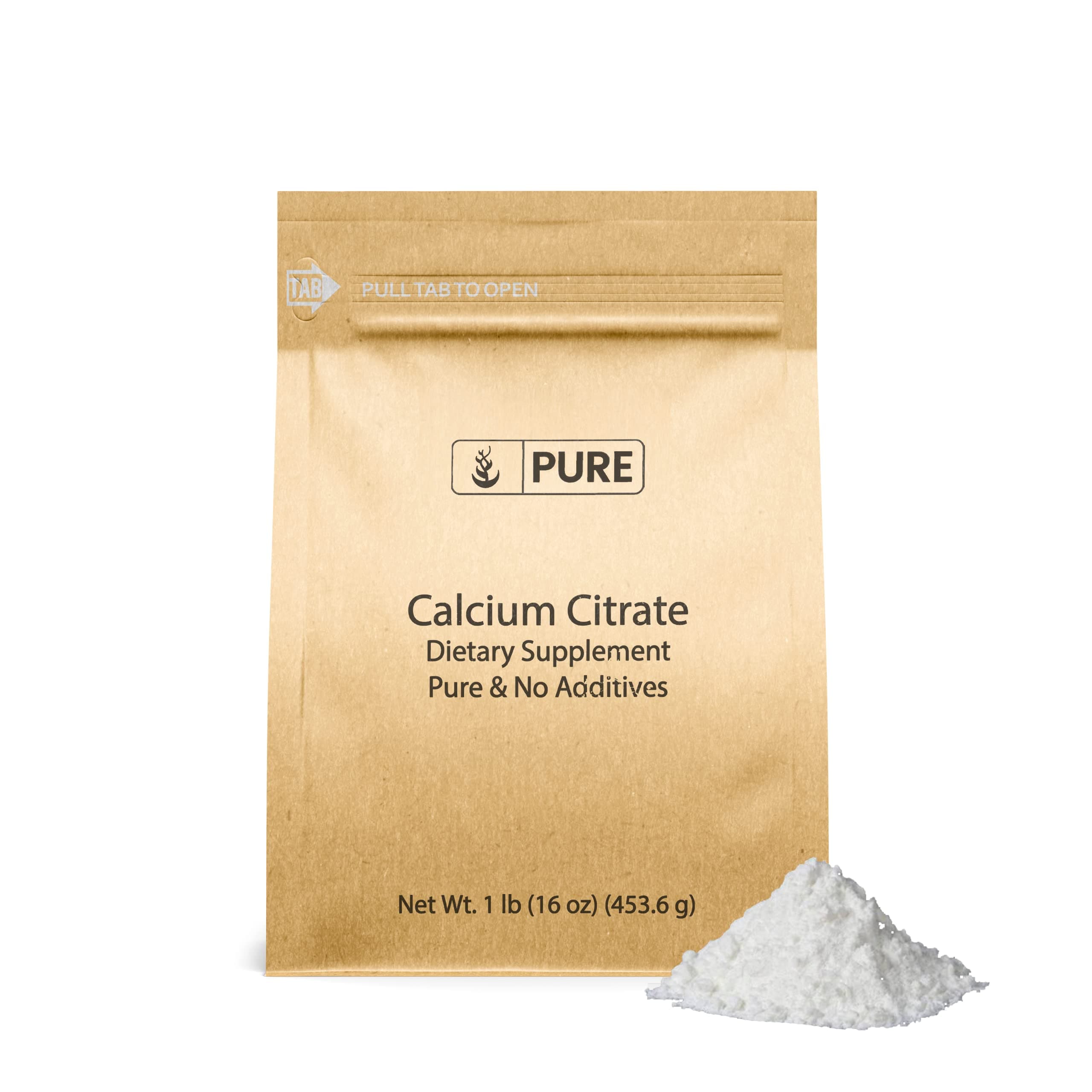 Calcium Citrate (1lb) Calcium Supplement, No Additives or Fillers