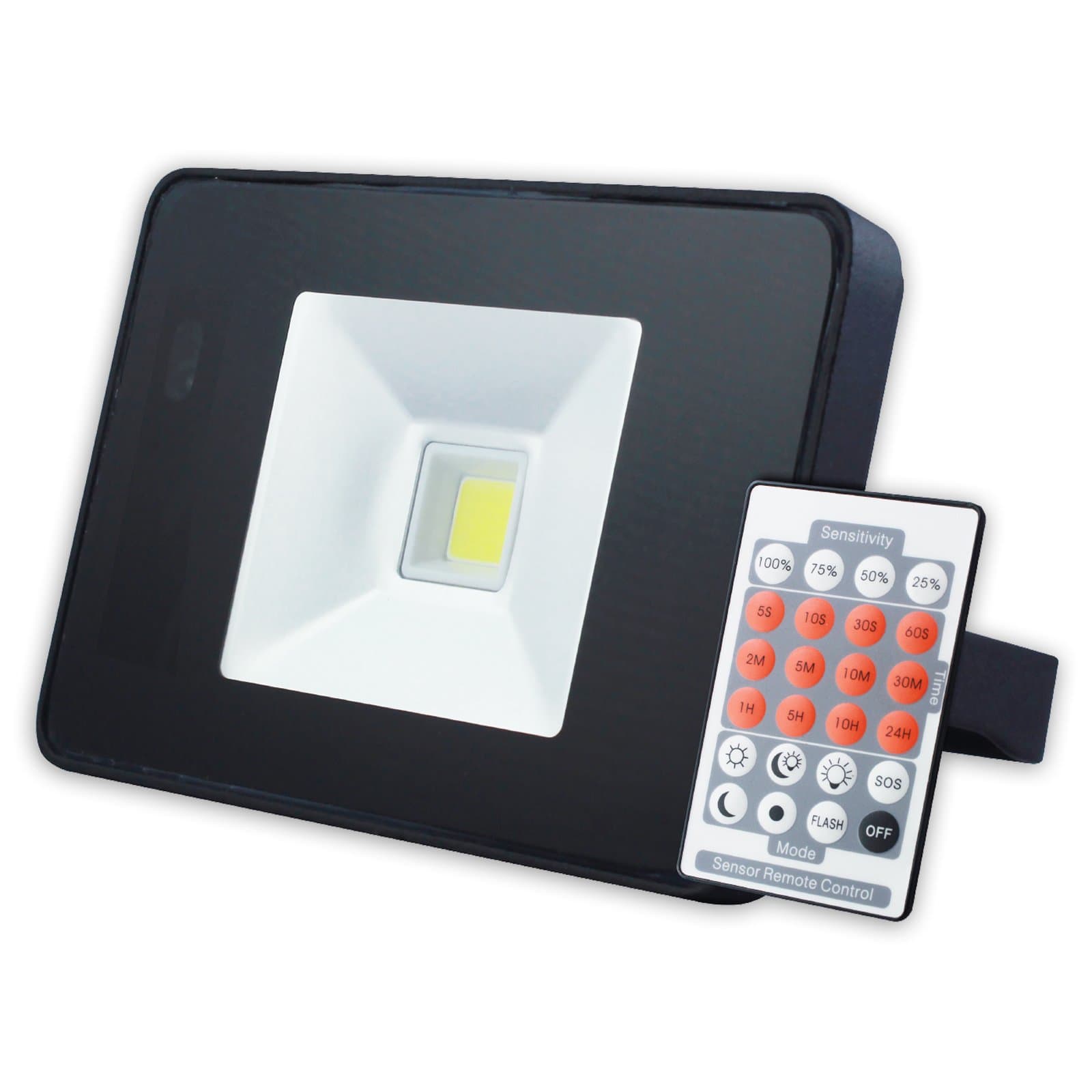 PowerSave Advanced Technology Remote Control Microwave Sensor Slimline Energy Saving LED Security Flood Light (20w Flood Light / 200w equivalent) [Energy Class A++]