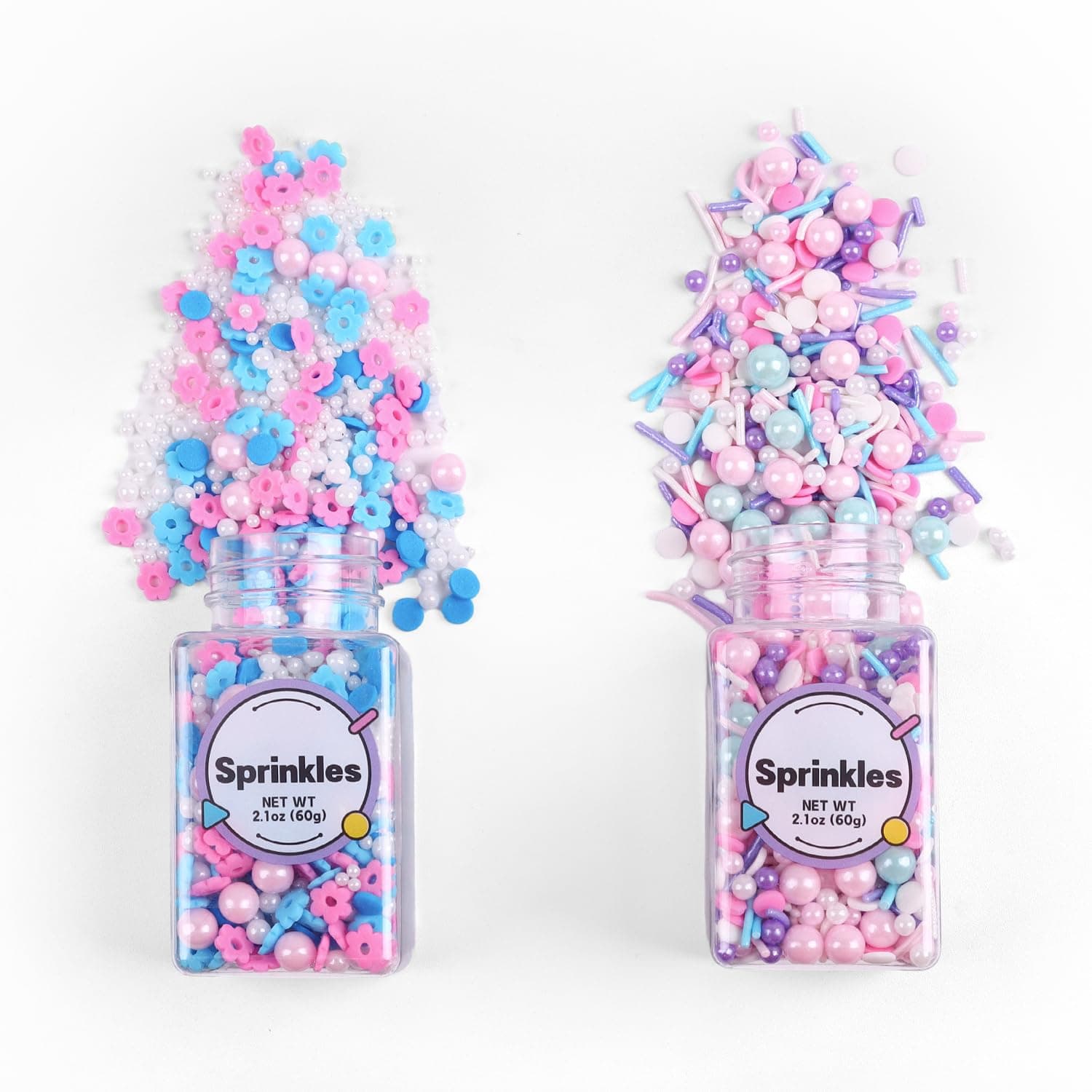 Edible Pink Blue Sprinkles