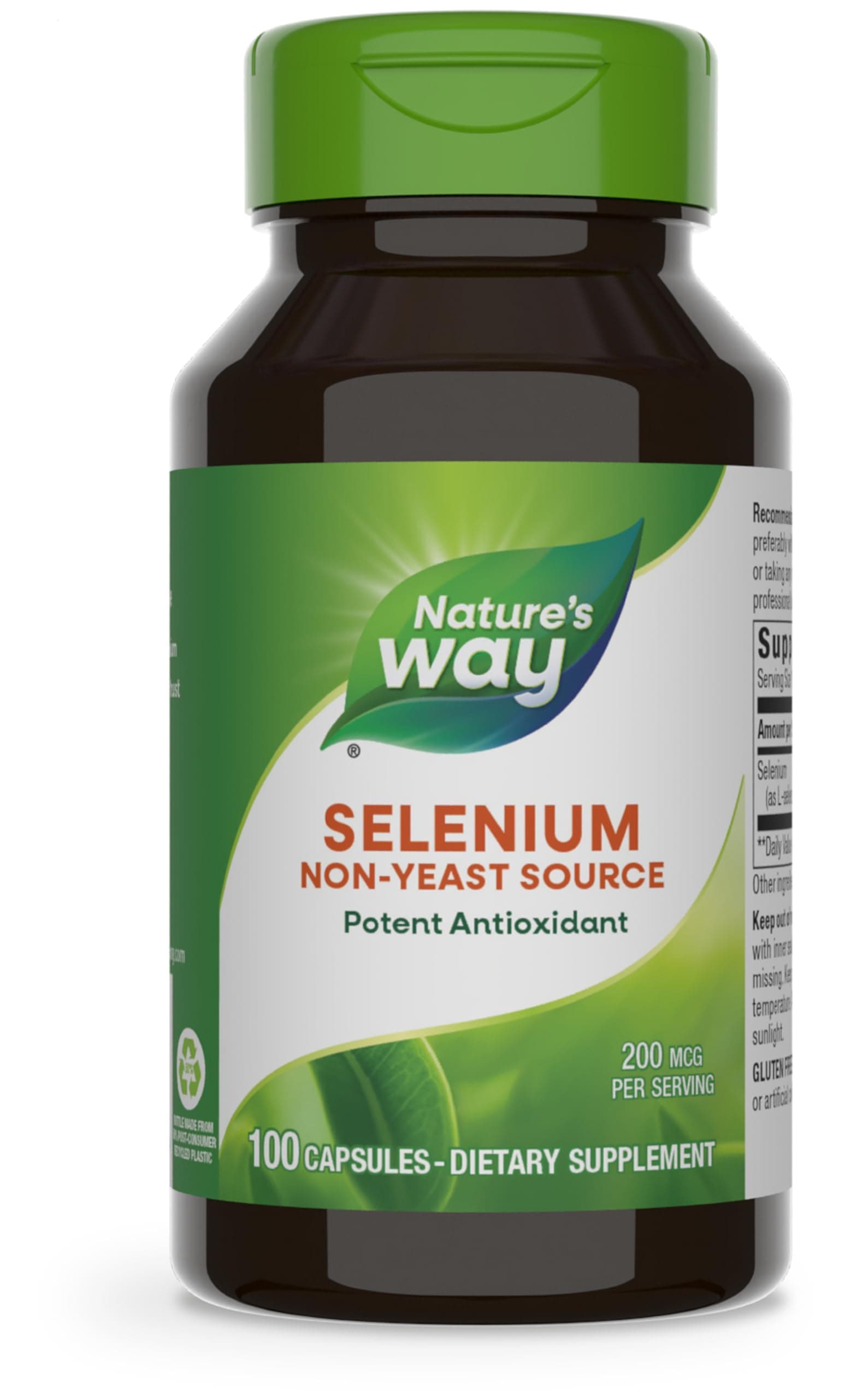 Nature's Way - Selenium 200 mcg, 100 Capsules