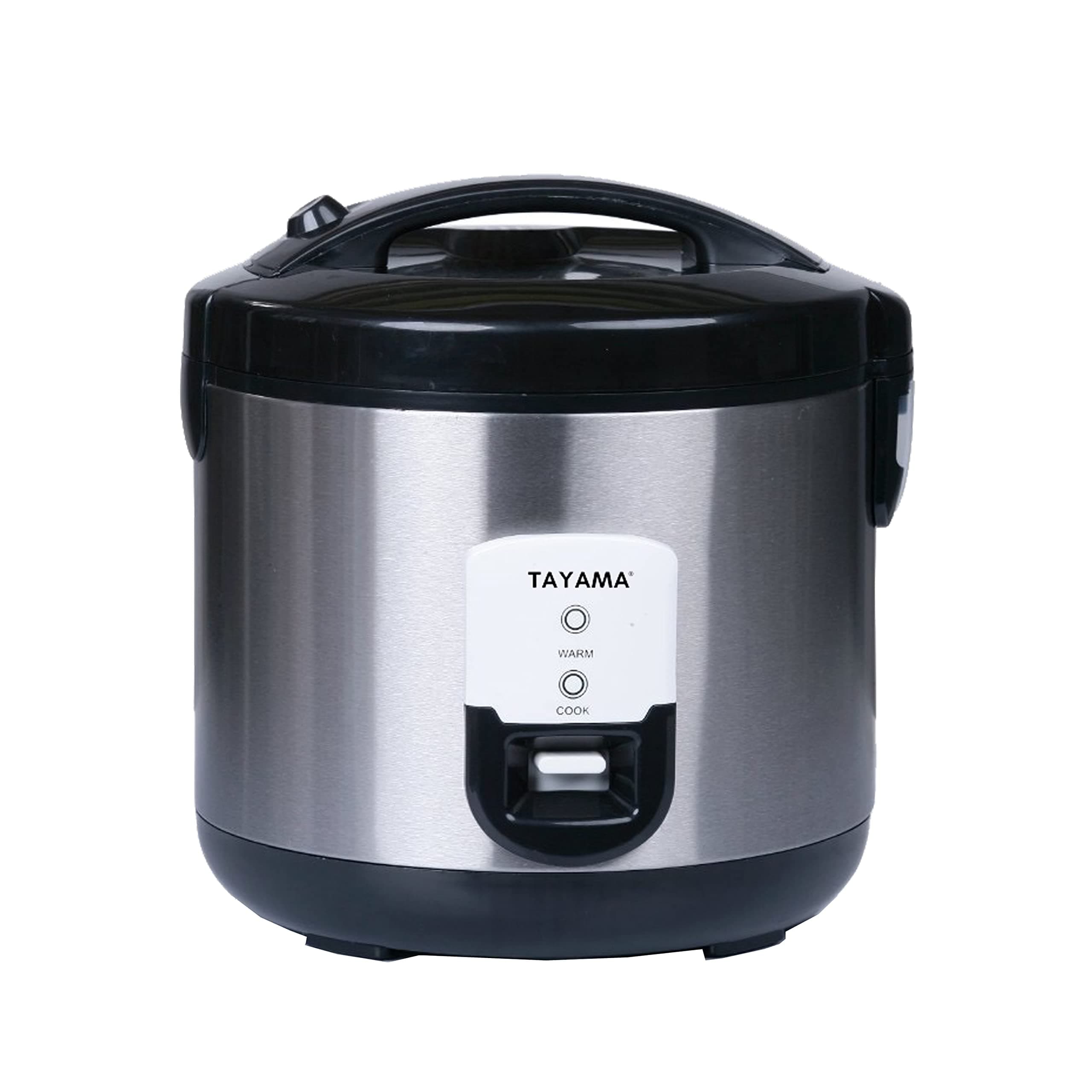 20-Cup Stainless Steel Automatic Rice Cooker & Food Steamer, Black
