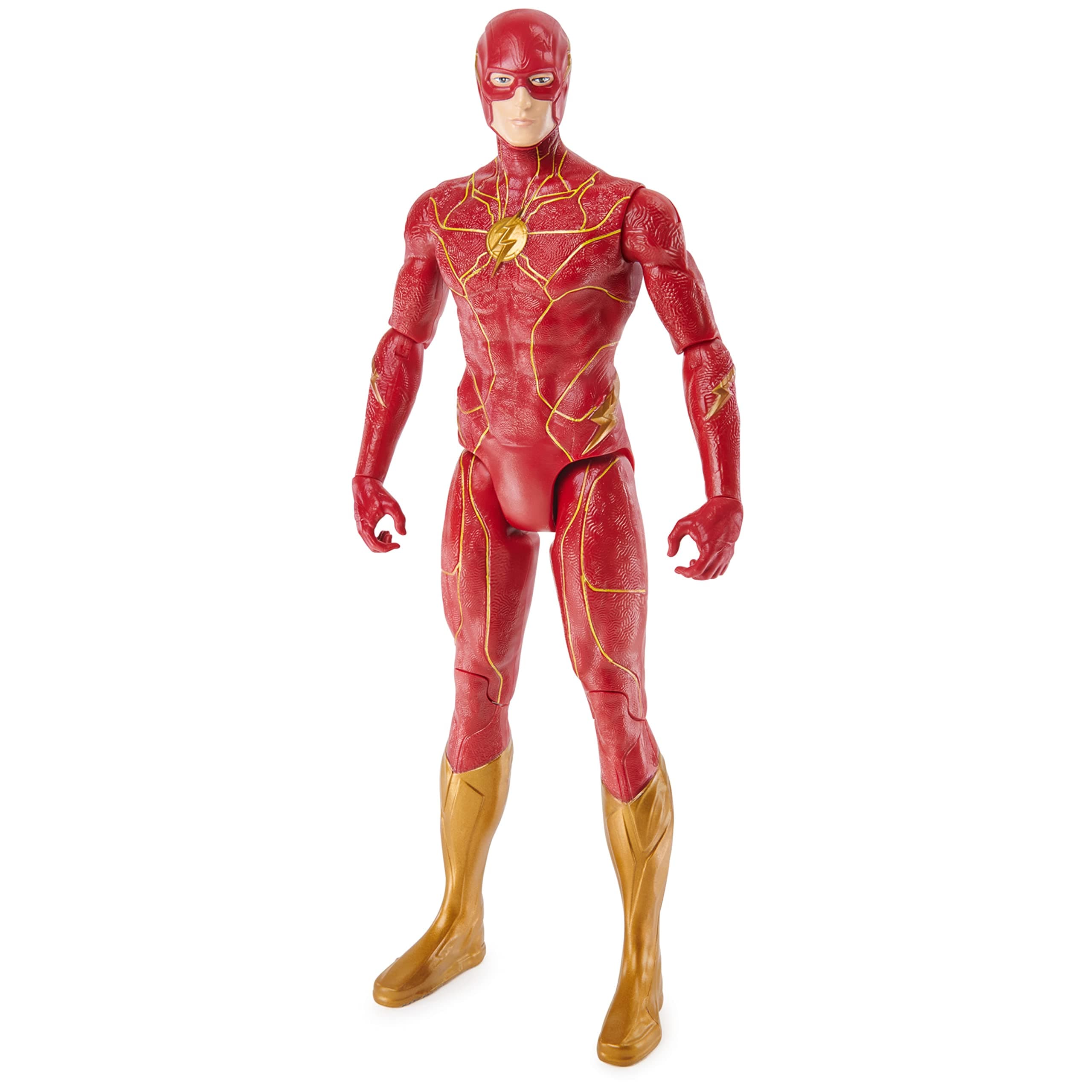 DC Comics, The Flash 30 cm Flash Figure 30 cm with Original The Flash Decorations and 11 Points of Article, Toy for Ages 3+