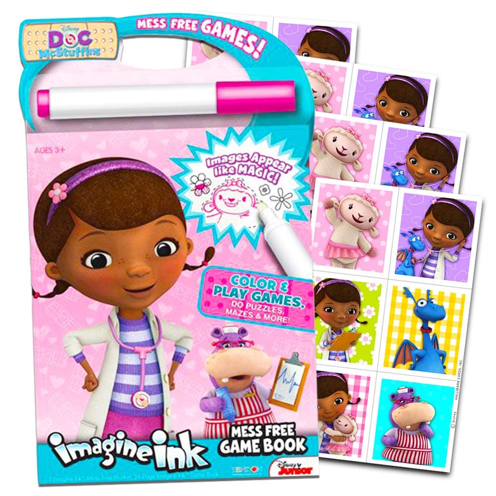 Disney Doc Mc Stuffins Imagine Ink Coloring Book (Includes Mess Free Marker)