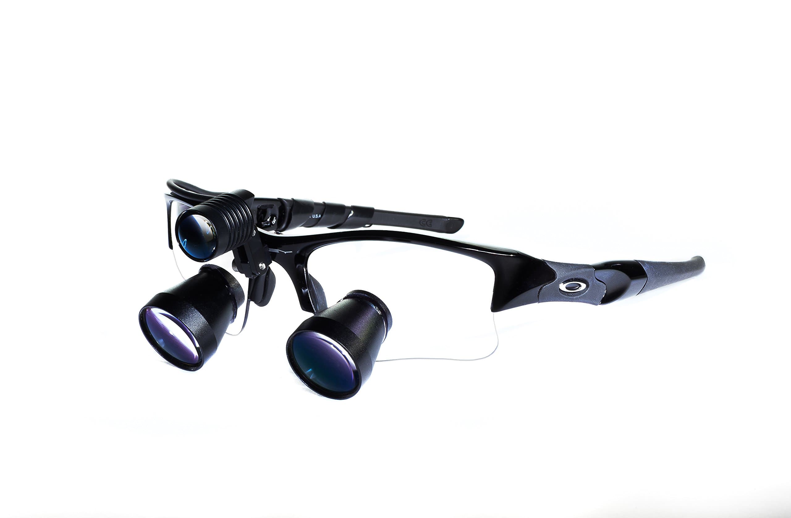 with Oakley Frames 2.5X with LED Headlamp