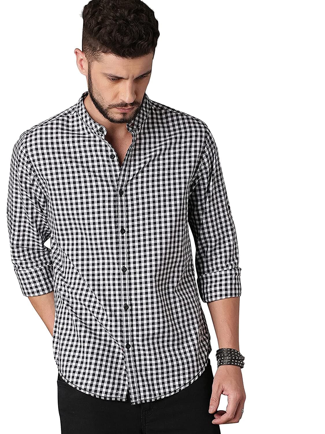 IndoPrimoMen's Solid Regular Fit Shirt