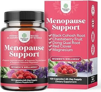 Complete Herbal Menopause Supplement for Women - Female Hormone Balance Capsules for Night Sweats Hot Flashes & Mood Swings with Dong Quai, Chaste Berry & Black Cohosh Root - 120 Count