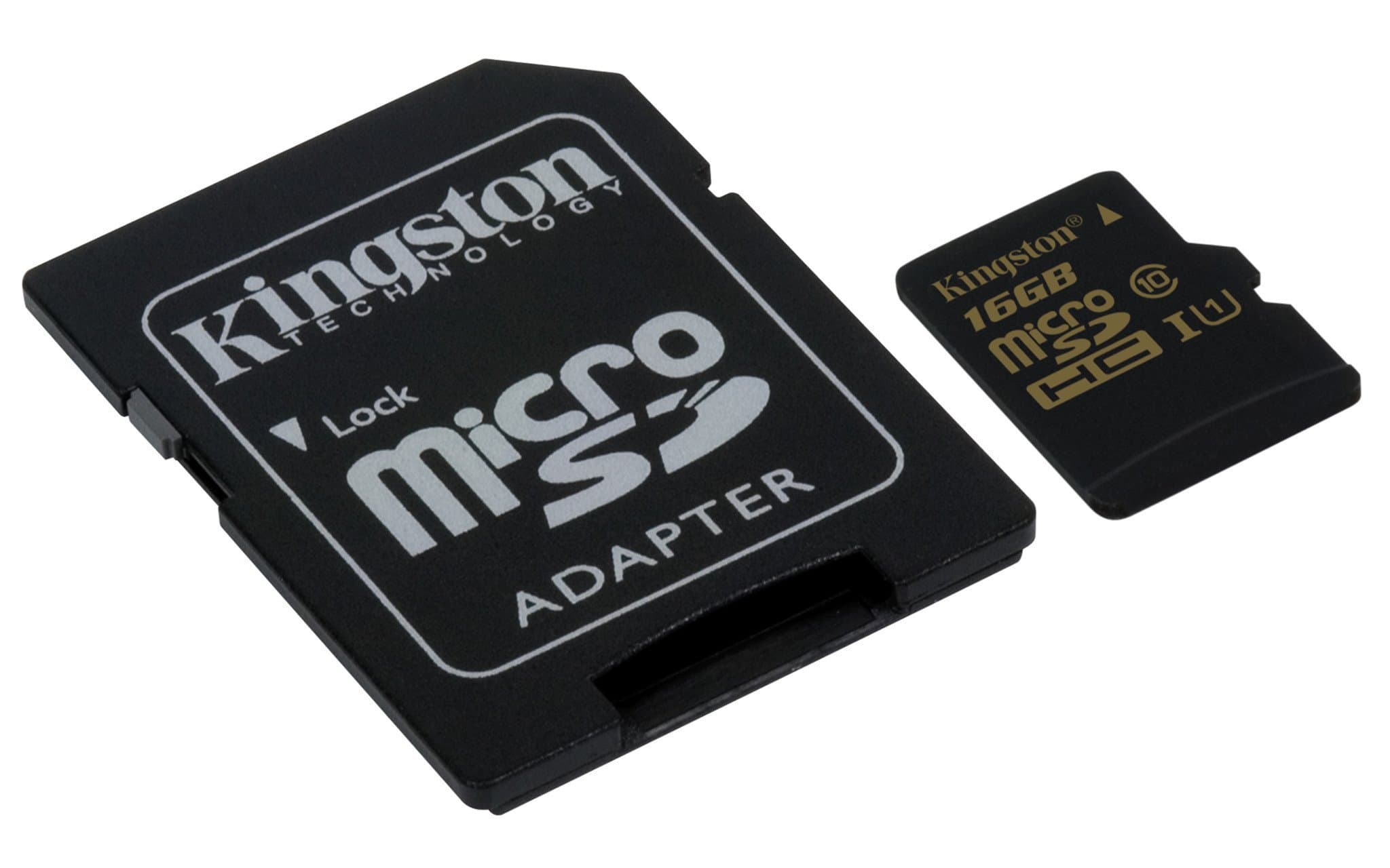 microSDHC SDC4/8GB Class 4 Flash Card + SD Adapter, Black