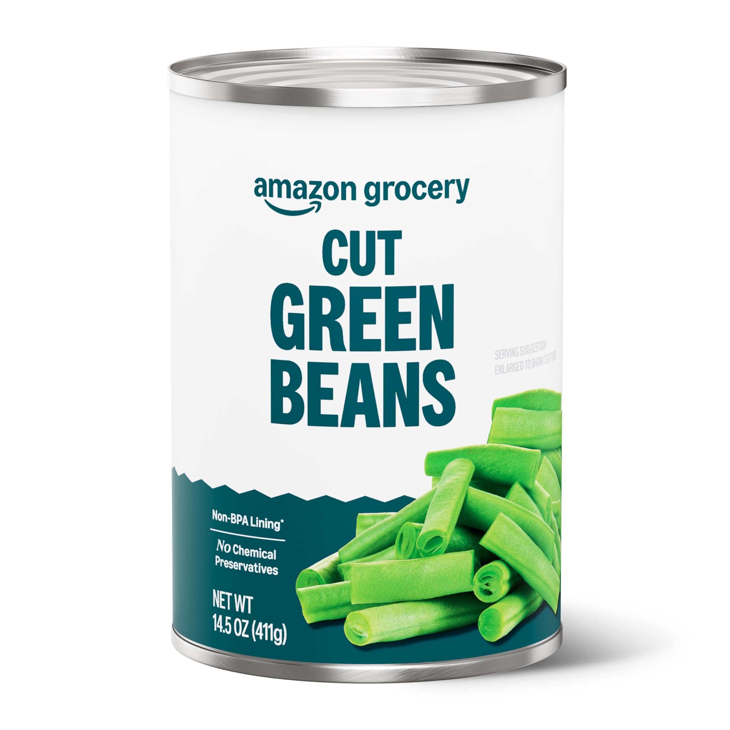 Amazon Grocery, Cut Green Beans, 14.5 Oz