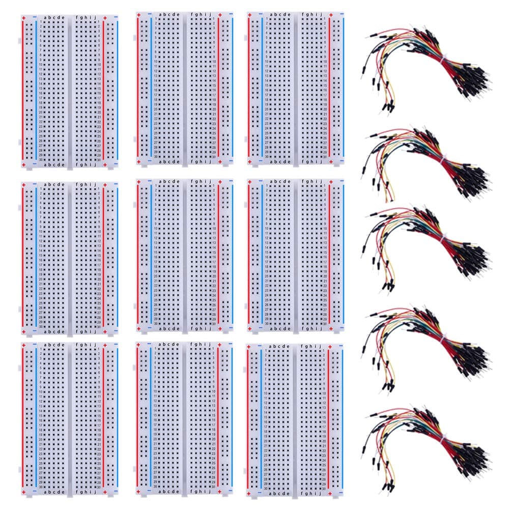 YHYZ 3PCS Solderless Breadboard, Prototype PCB Bread Board Kit, for DIY Arduino Proto Raspberry Rasp Pi Project (400)