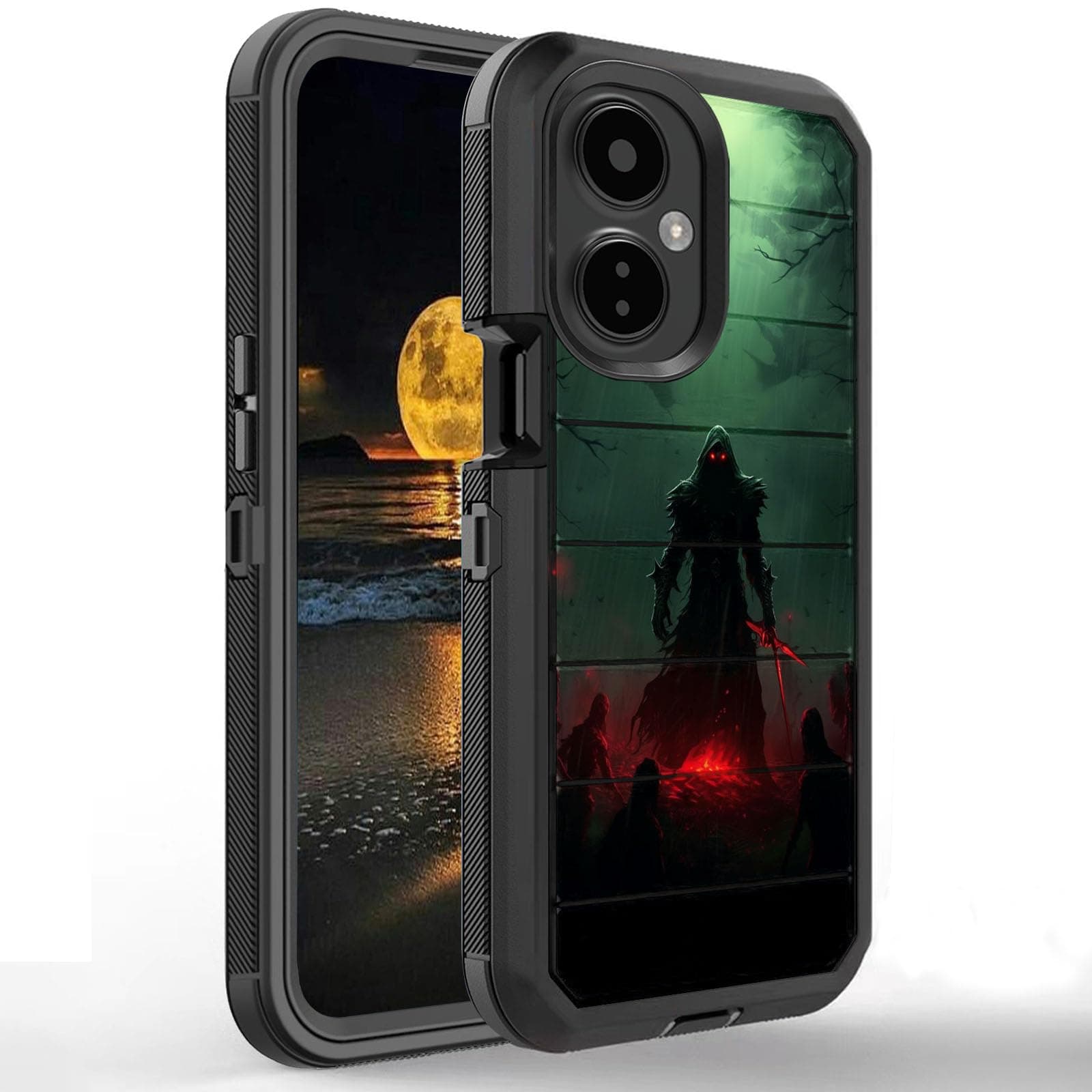 Hybrid Dual-Layer Armor Protective Case,Hard PC and Soft TPU Shell,Designed for OnePlus Nord N30 5G 6.72-inch,Ghost Warrior