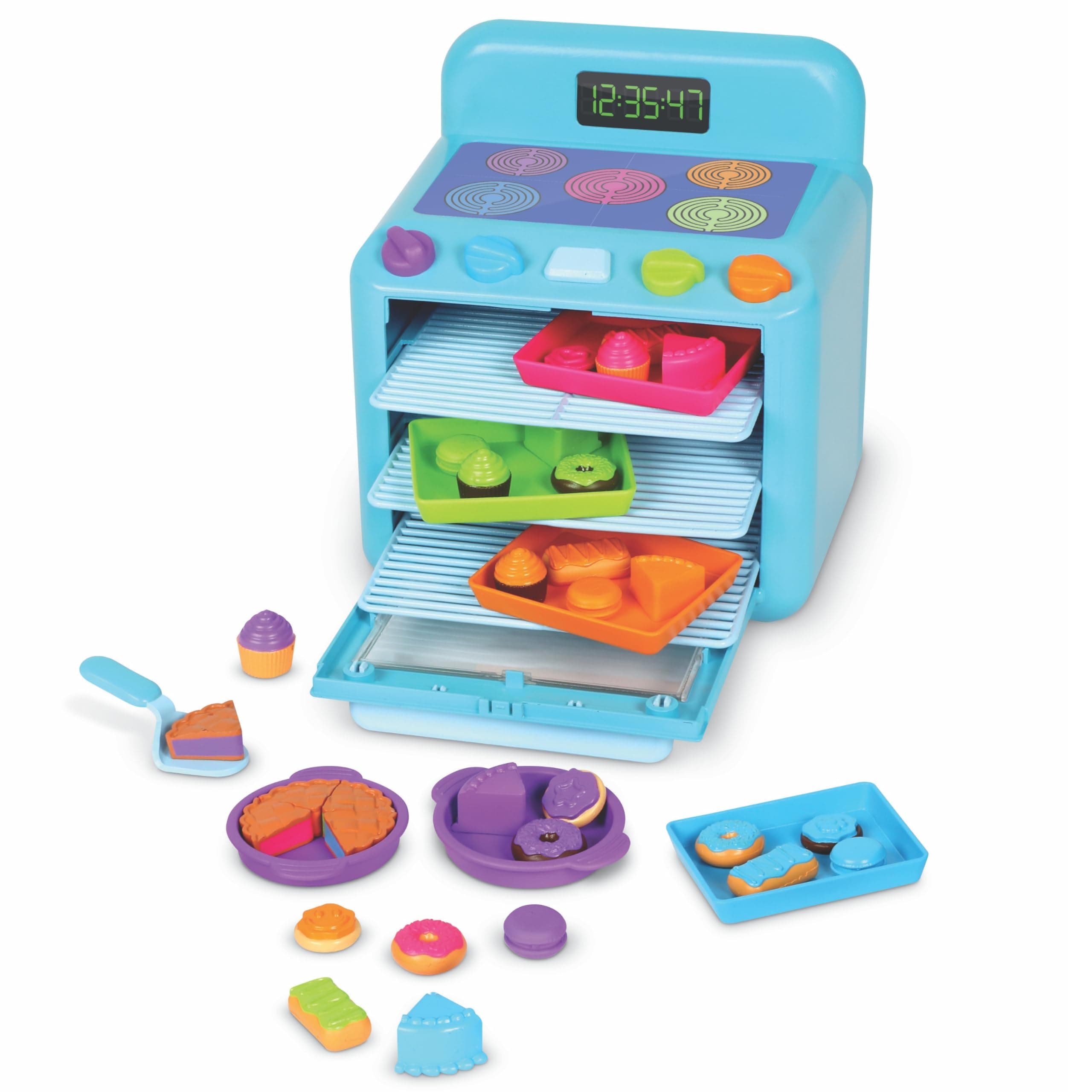 Learning Resources Sorting Sweets Mini Oven, Play Food, Play Kitchen, Sorting Toy, Easy-Bake Oven, Ages 3+
