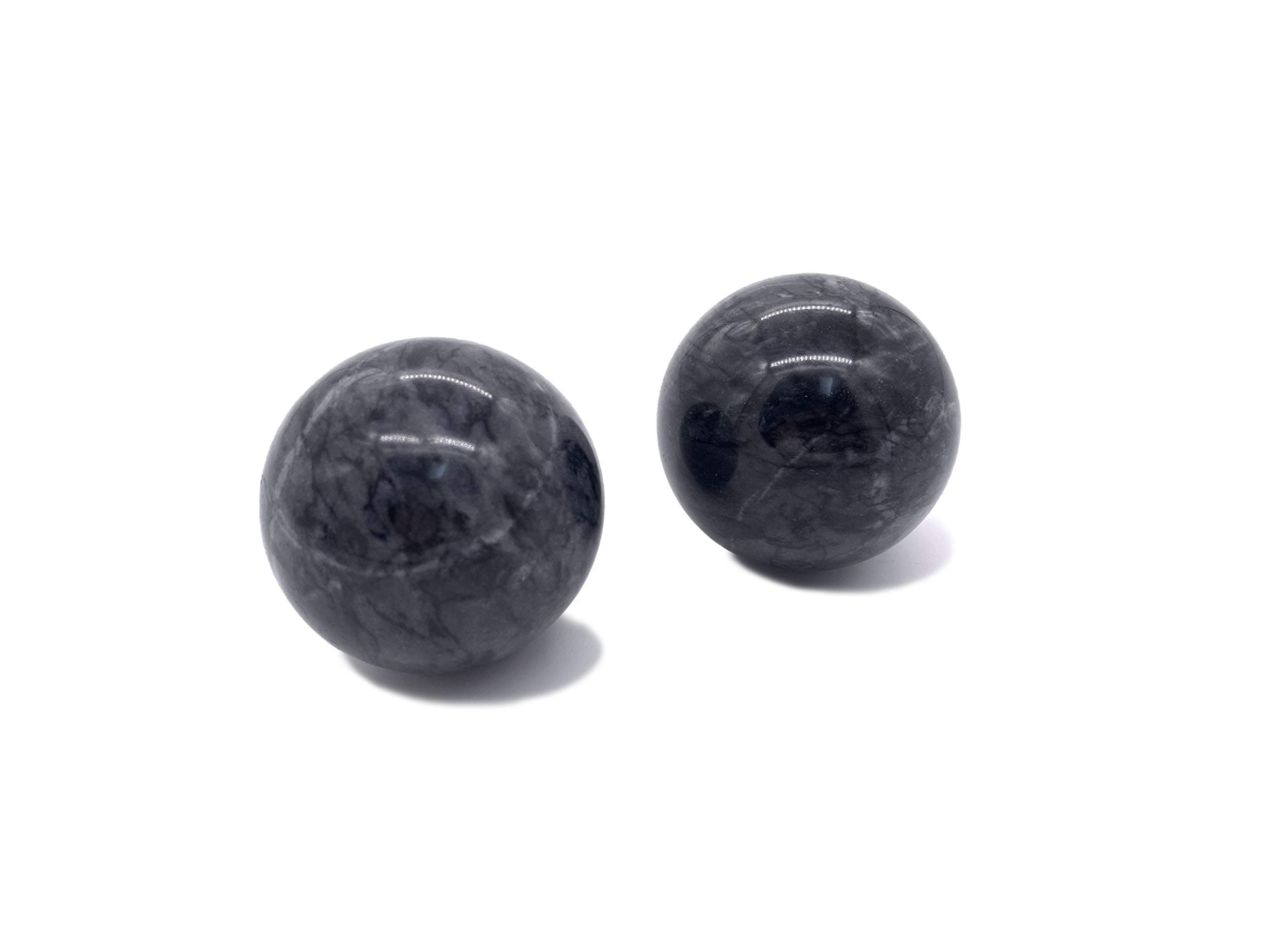 TaktZeit Baoding Balls Chiming Chinese Exercise Balls 2.2" Non-Chiming for Hand Therapy, Exercise, and Stress Relief
