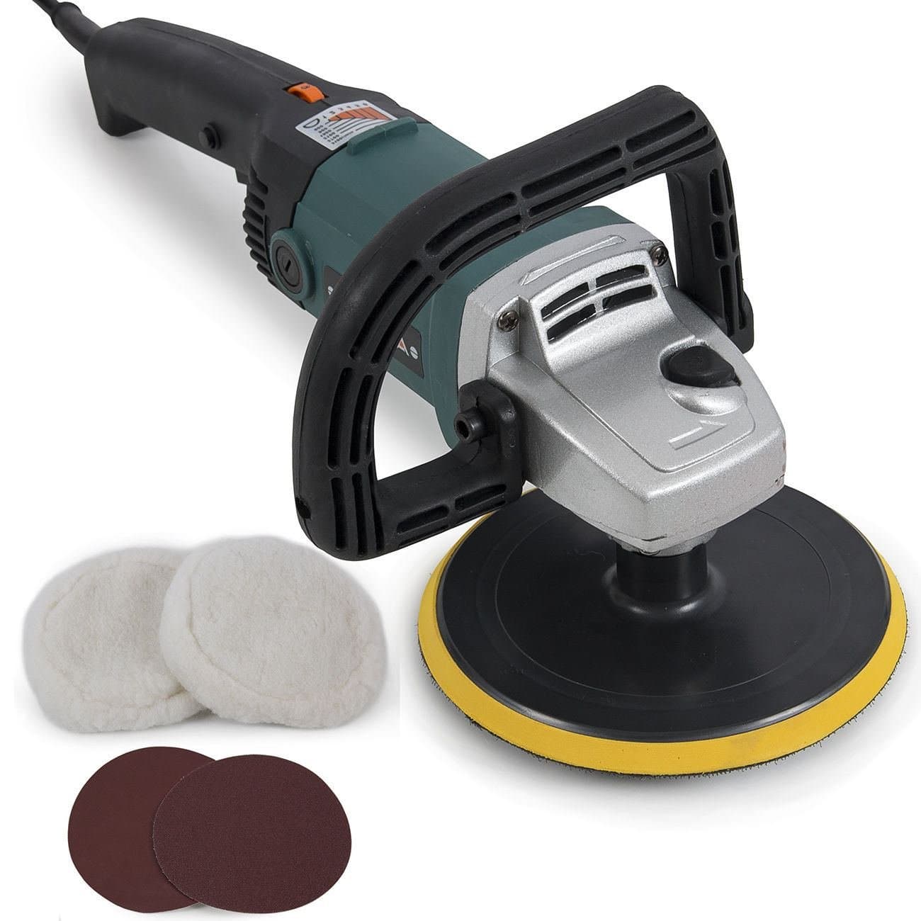 New 7" Electric Variable Speed Car Polisher Buffer Waxer Sander Detail Boat NEW