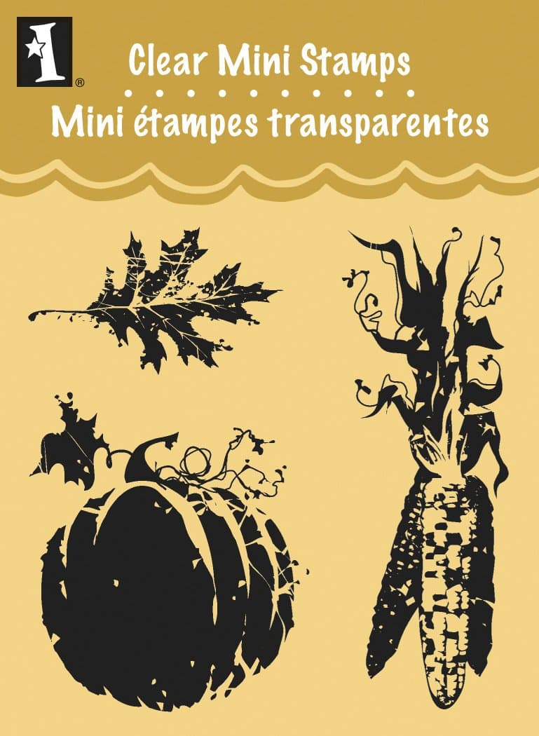 Inkadinkado Clear Mini Stamps, Fall
