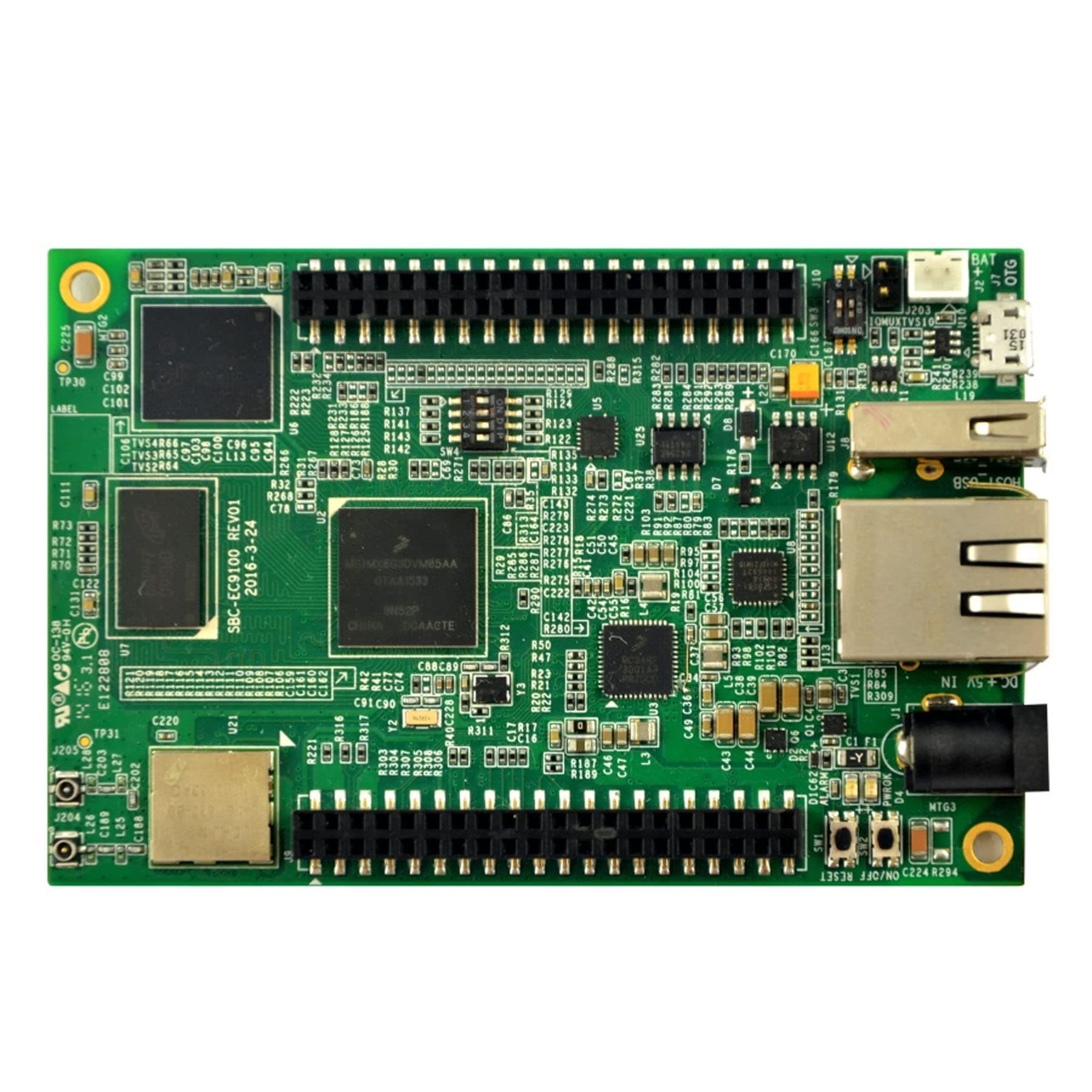 Low Cost Single Board Computer with i.MX6UL Cortex-A7 CPU Up to 528Mhz,512MB DDR3L,4GB EMMC,RS485/CAN/Camera/LCD/Ethernet/USB Interface and Rich GPIO (SBC-IMX6UL)