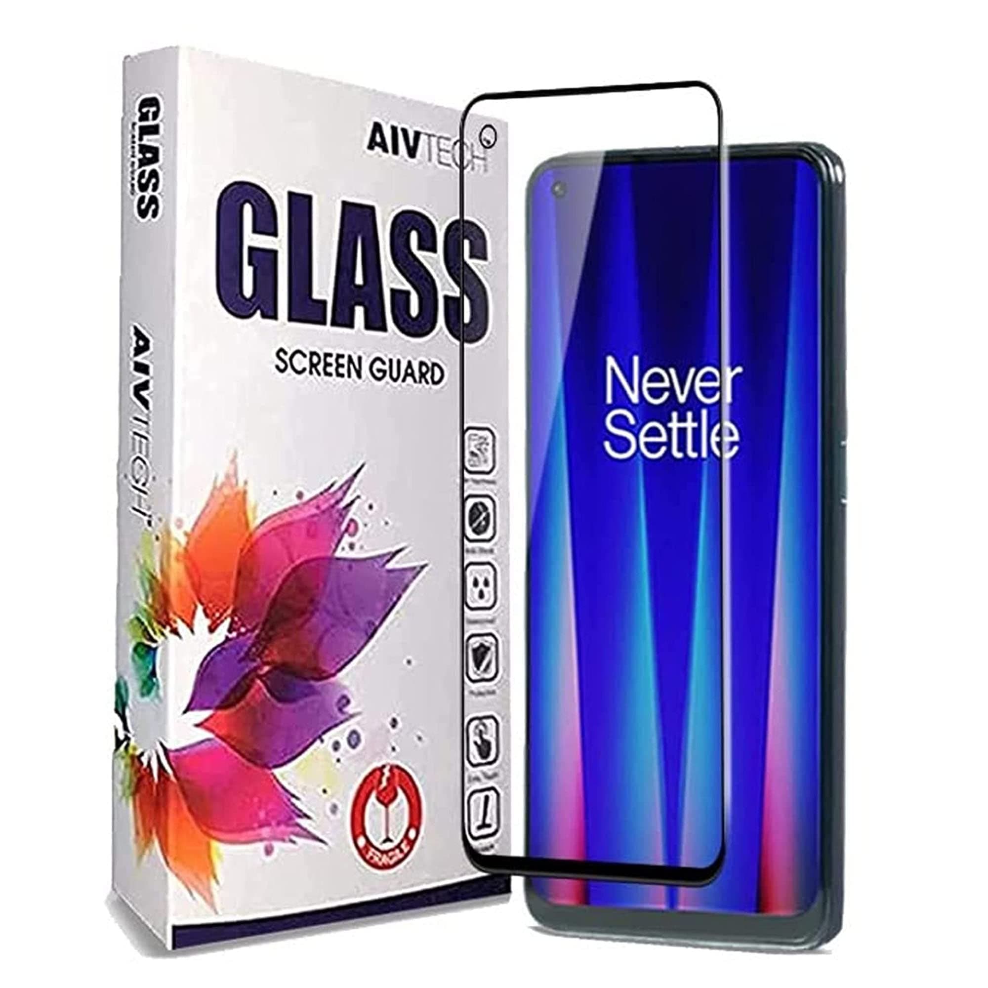 AIV TECH® Tempered Glass Screen Protector for OnePlus Nord CE 2 5G 2022 with Edge to Edge Coverage and Easy Installation kit (Pack Of 1)