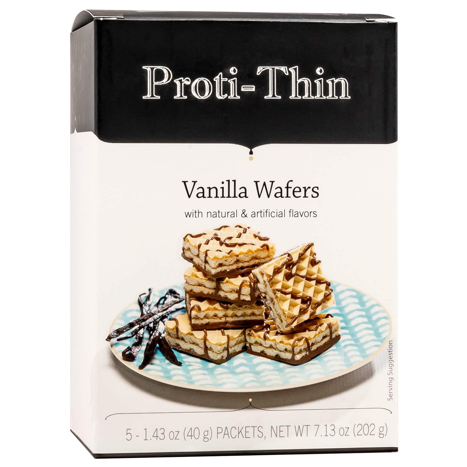 High Protein Vanilla Wafer Squares, Low Sugar, Low Carb, Aspartame Free, Diet Wafer Bars, Healthy Snack, 5 Servings, 2 Wafers per Serving