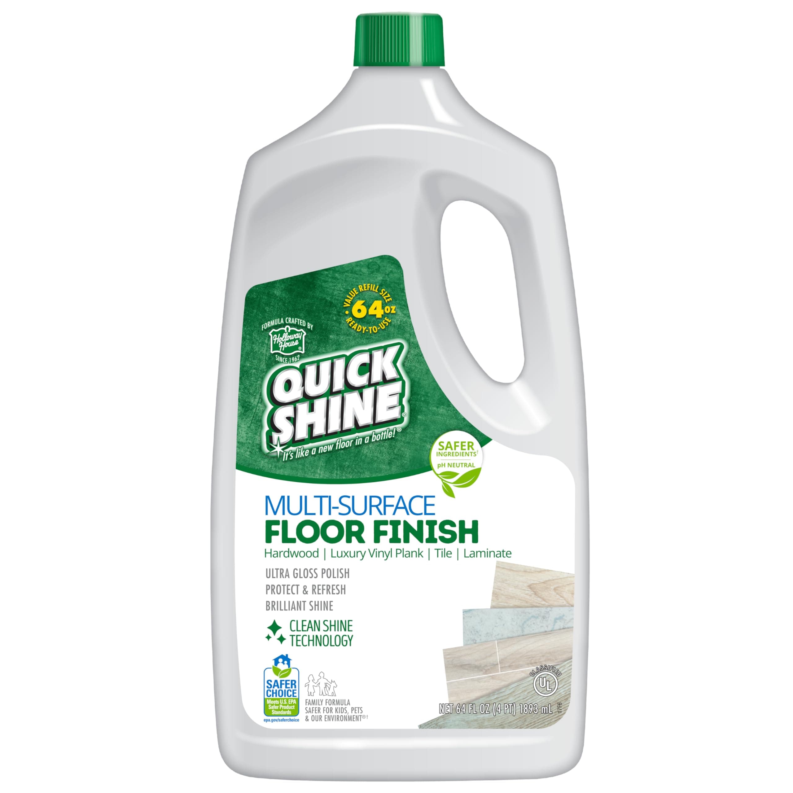 Quick Shine Multi-Surface Floor Finish, 64-Ounce Bottle by Quick Shine