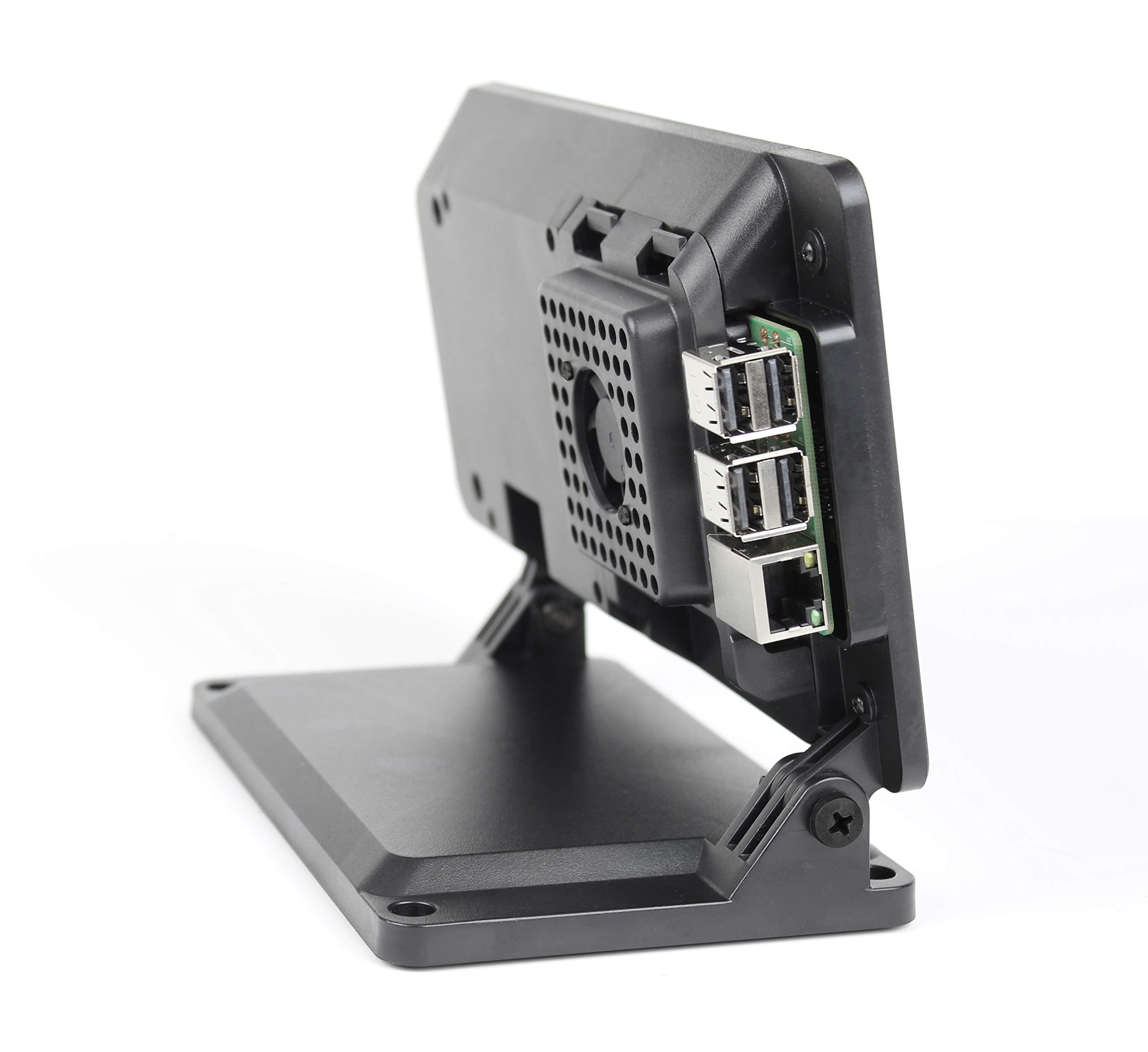 SmartiPi Touch 2 - Case for The Official Raspberry Pi 7" Touchscreen Display - with cooling fan