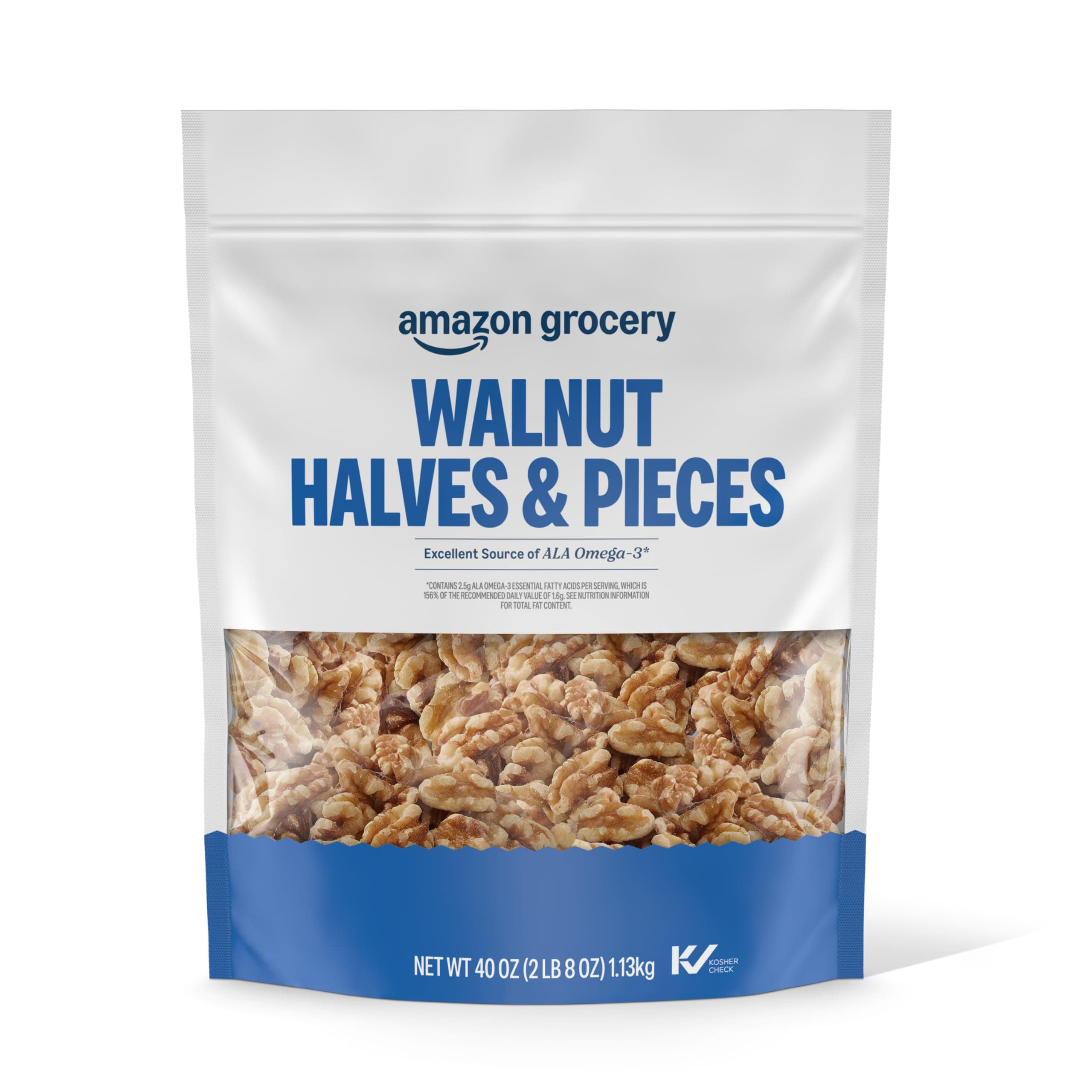 Walnut Halves & Pieces, 40 Oz (Previously Happy Belly, Packaging May Vary)