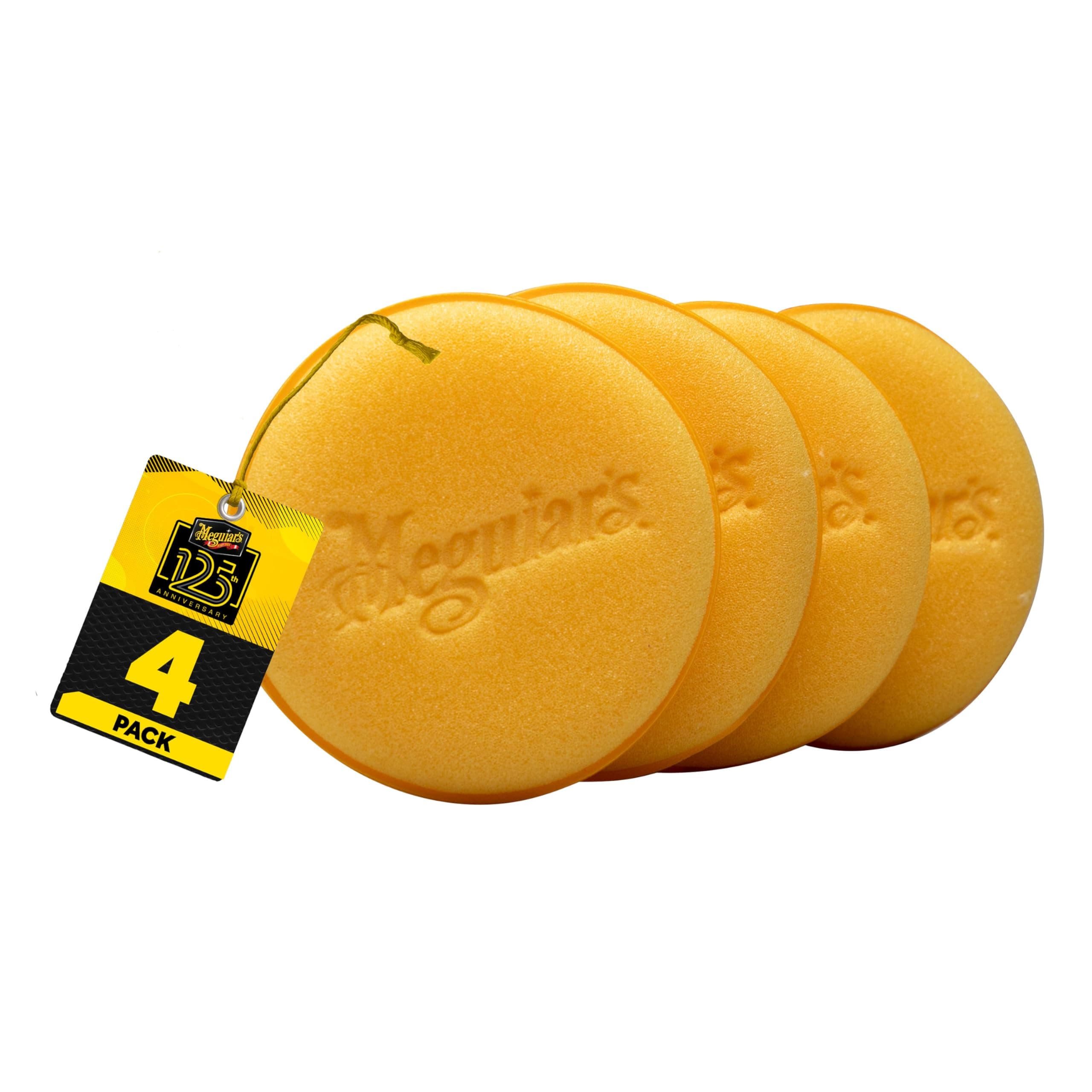 Meguiar's W0004 Supreme Shine 4" Foam Applicator Pads – 4 Pack