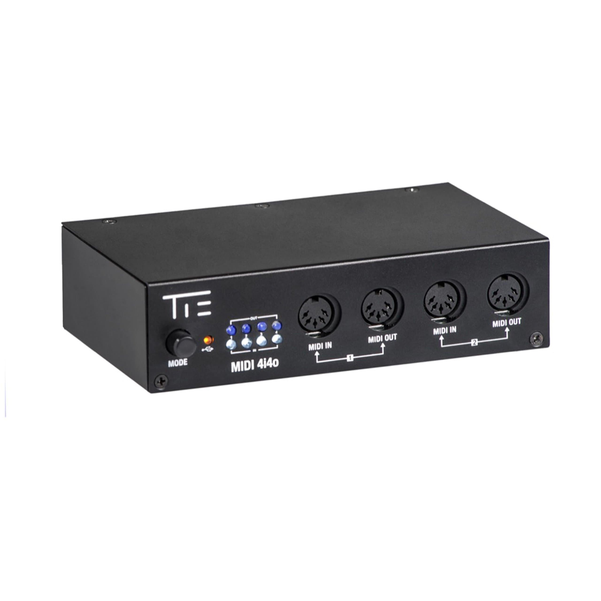 TIE 4i4o Interface with MIDI-Merge