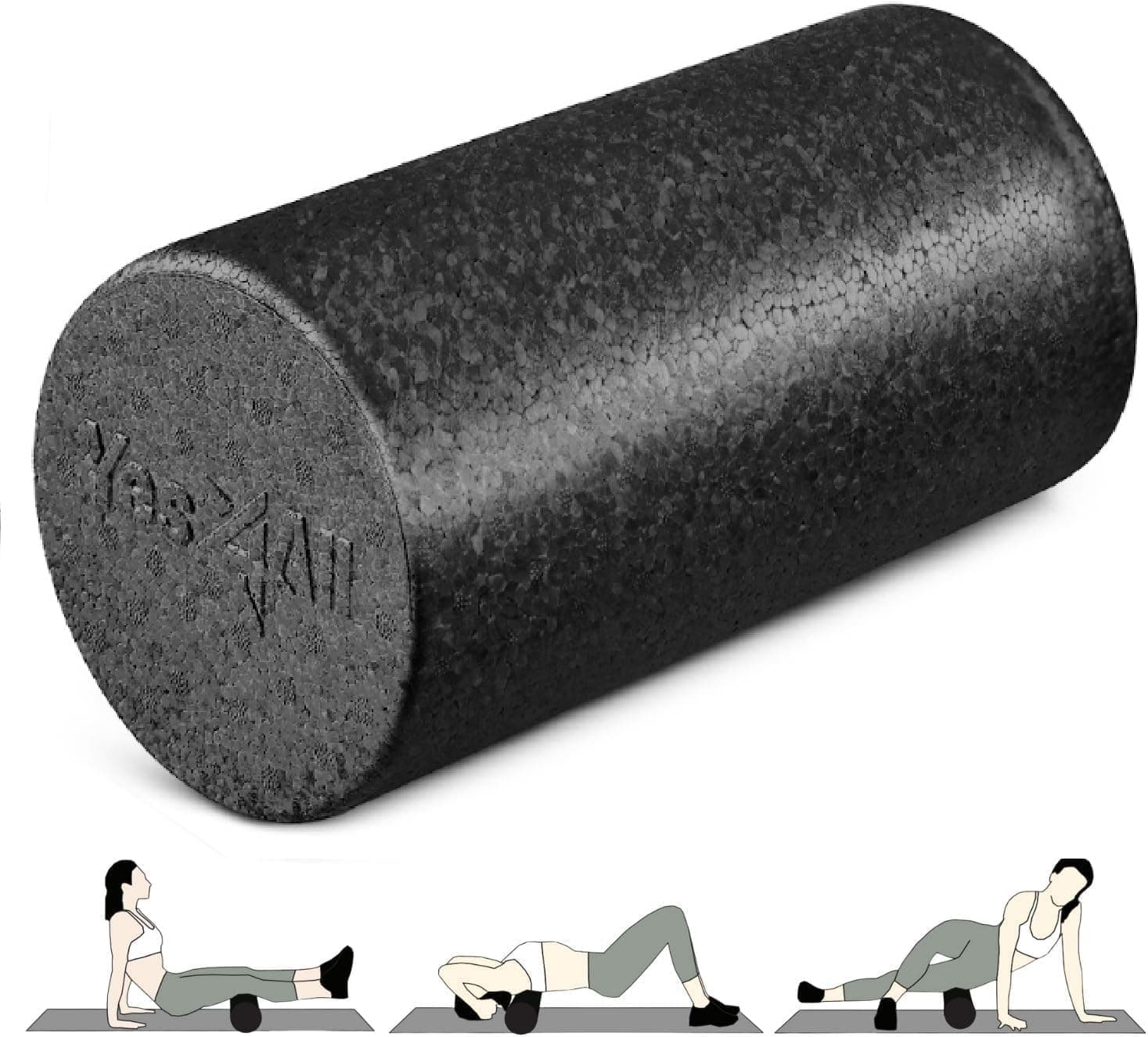 Yes4All High-Density EPP Round Back Roller Foam, Exercise Foam Roller for Yoga, Pilates & Stretching - 30, 45, 60, 90 cm