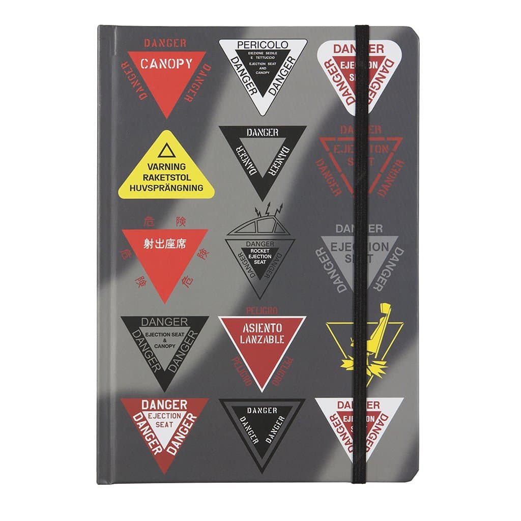 Danger Ejection Seat - A5 Hardback Notebook - Basic Six