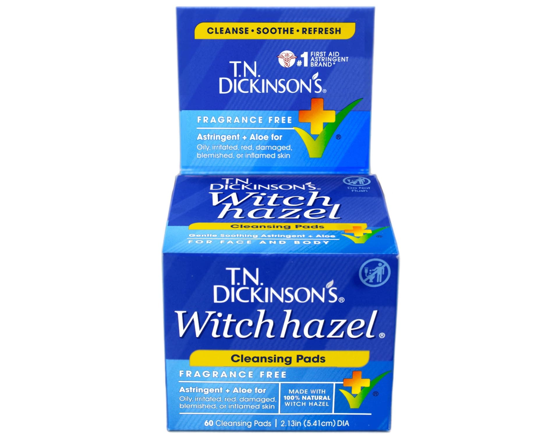 Witch Hazel Cleansing Pads, 60 Count