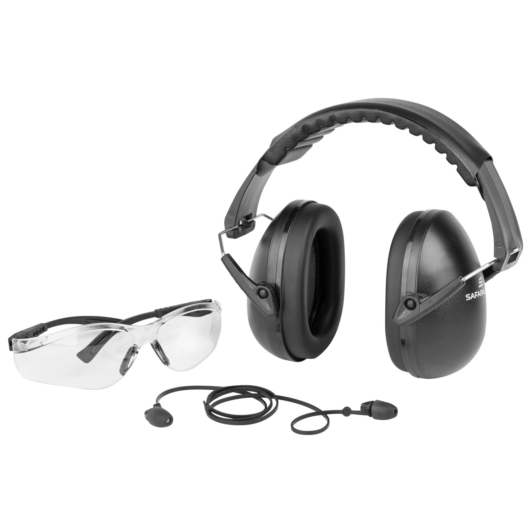Safariland Impluse Range Kit - Includes Foam Impulse Hearing Protection, Ultra Compact Earmuffs, and HD Flex Protective Eyewear