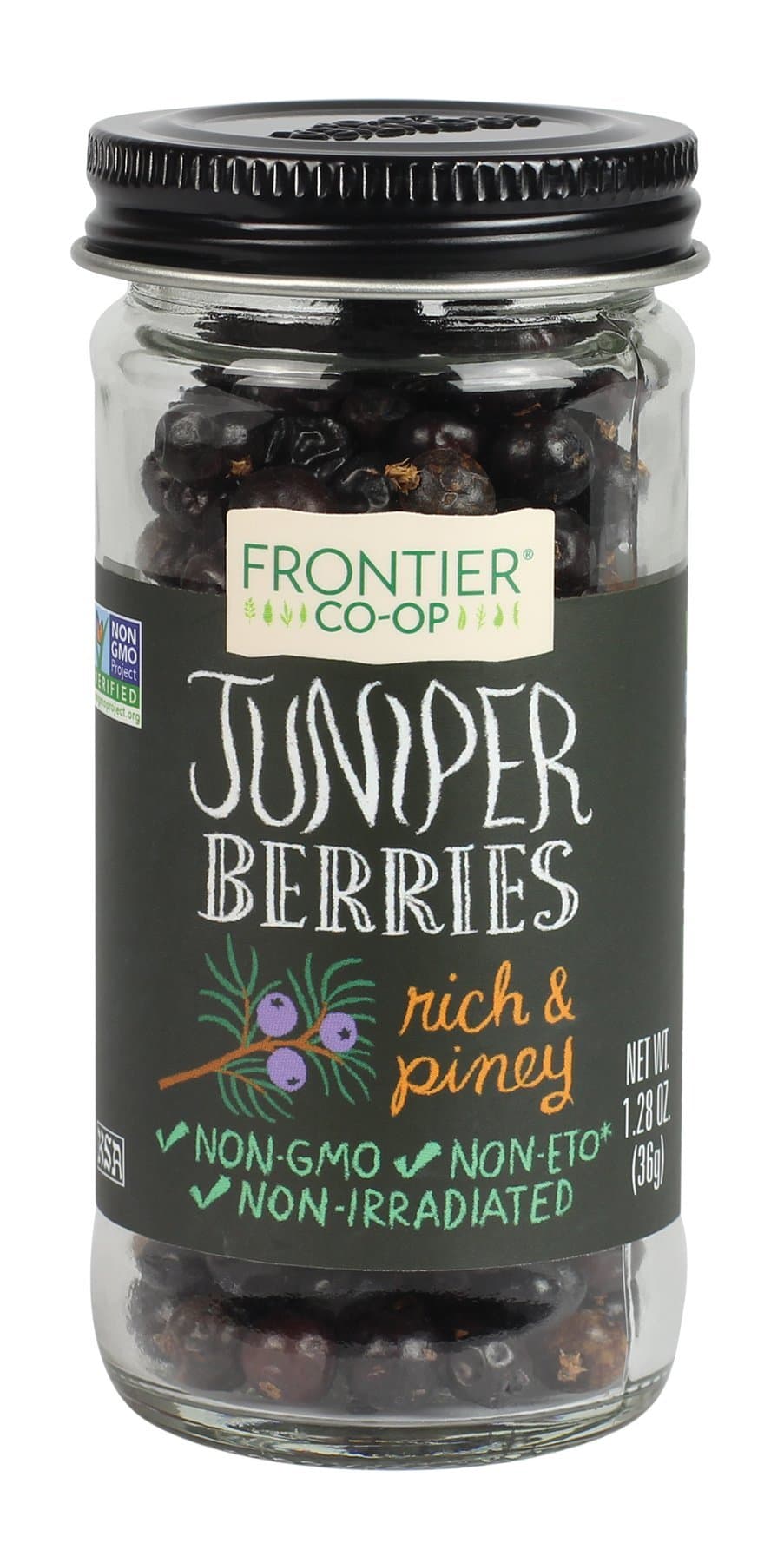 Frontier Co-op Whole Juniper Berries, 40ml