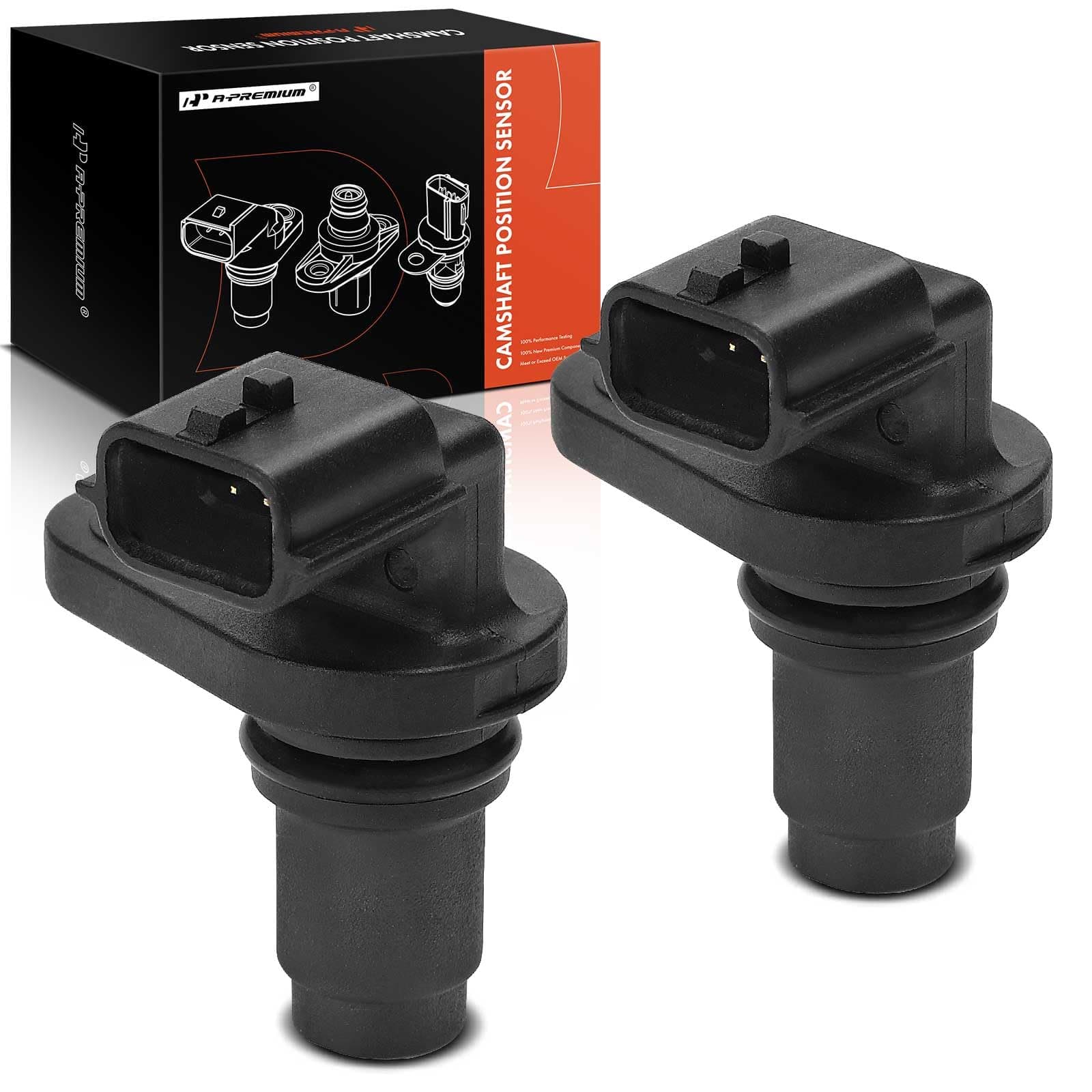 A-Premium 2-PC Engine Camshaft Position Sensor Compatible with Nissan Altima, Rogue, Rogue Select, Sentra, Murano, Pathfinder, Maxima, Quest & Infiniti QX60, Q50, G25, G35, M35, M35h, Q70, JX35, FX35