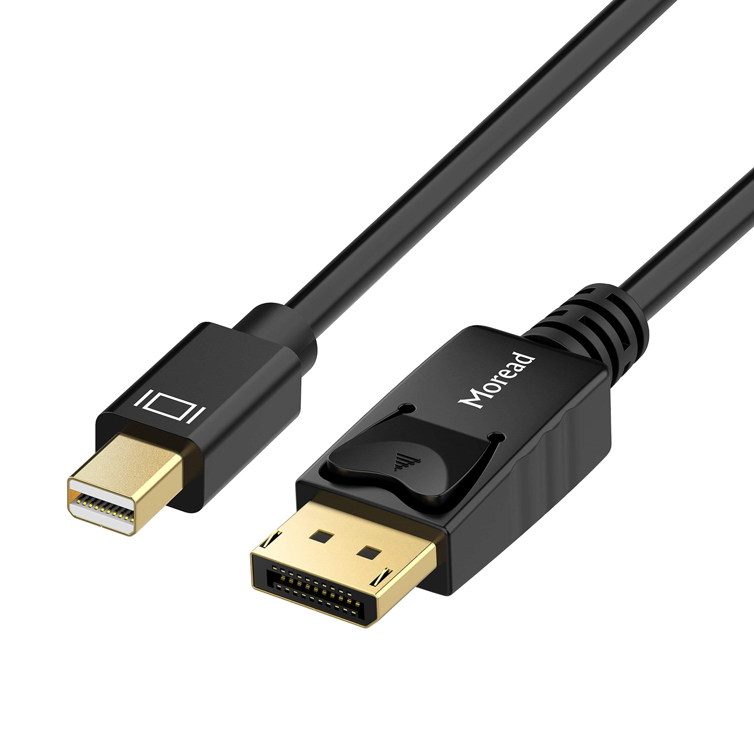 Mini DisplayPort to DP Cable, 3 Feet, Gold-Plated - 4K@60Hz, 2K@144Hz - Black
