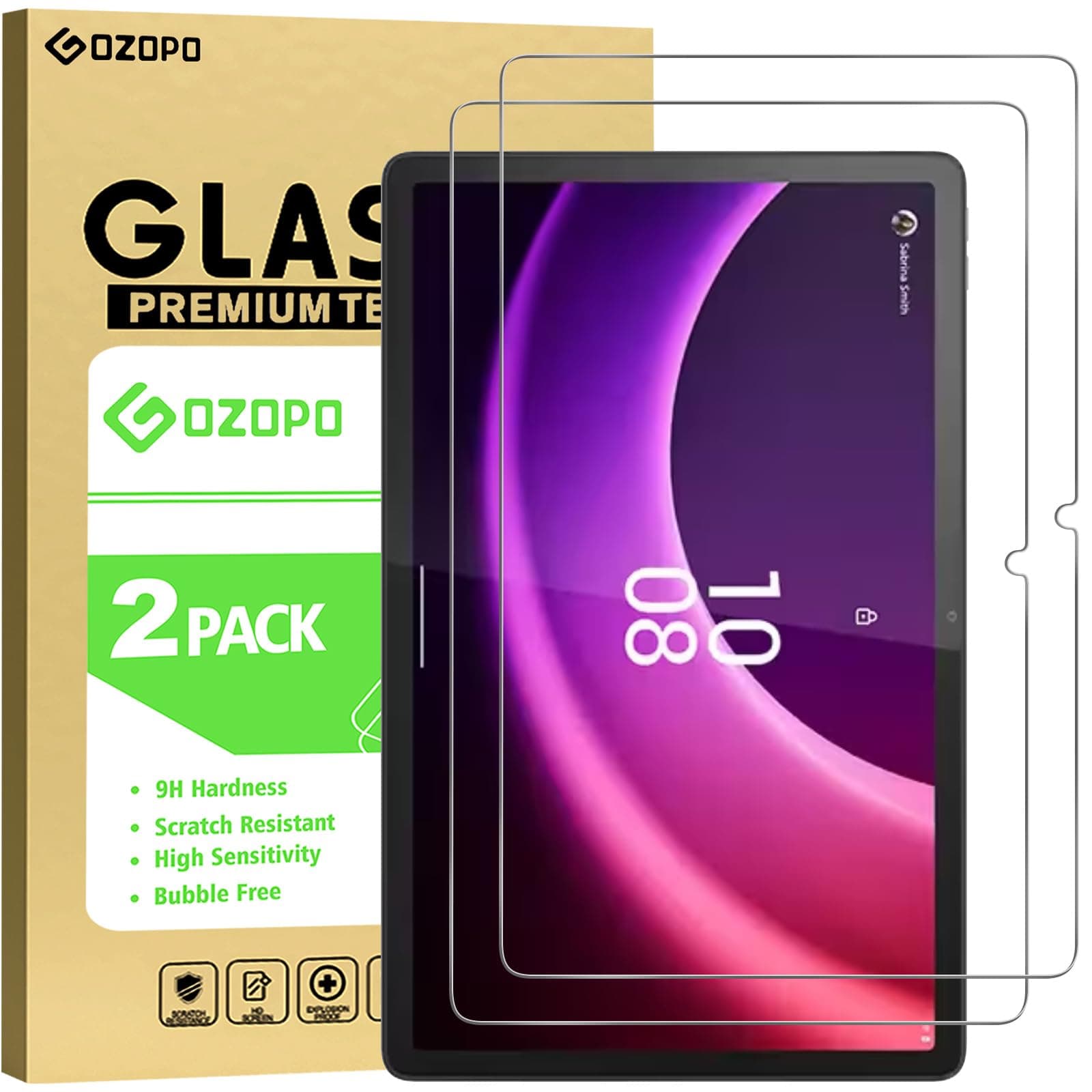 2-Pack Screen Protector for Lenovo Tab P11 2nd Gen, for Lenovo Tab Plus 2024 11.5 Inch/Tab K11 Plus Tempered Glass Film Easy Installation