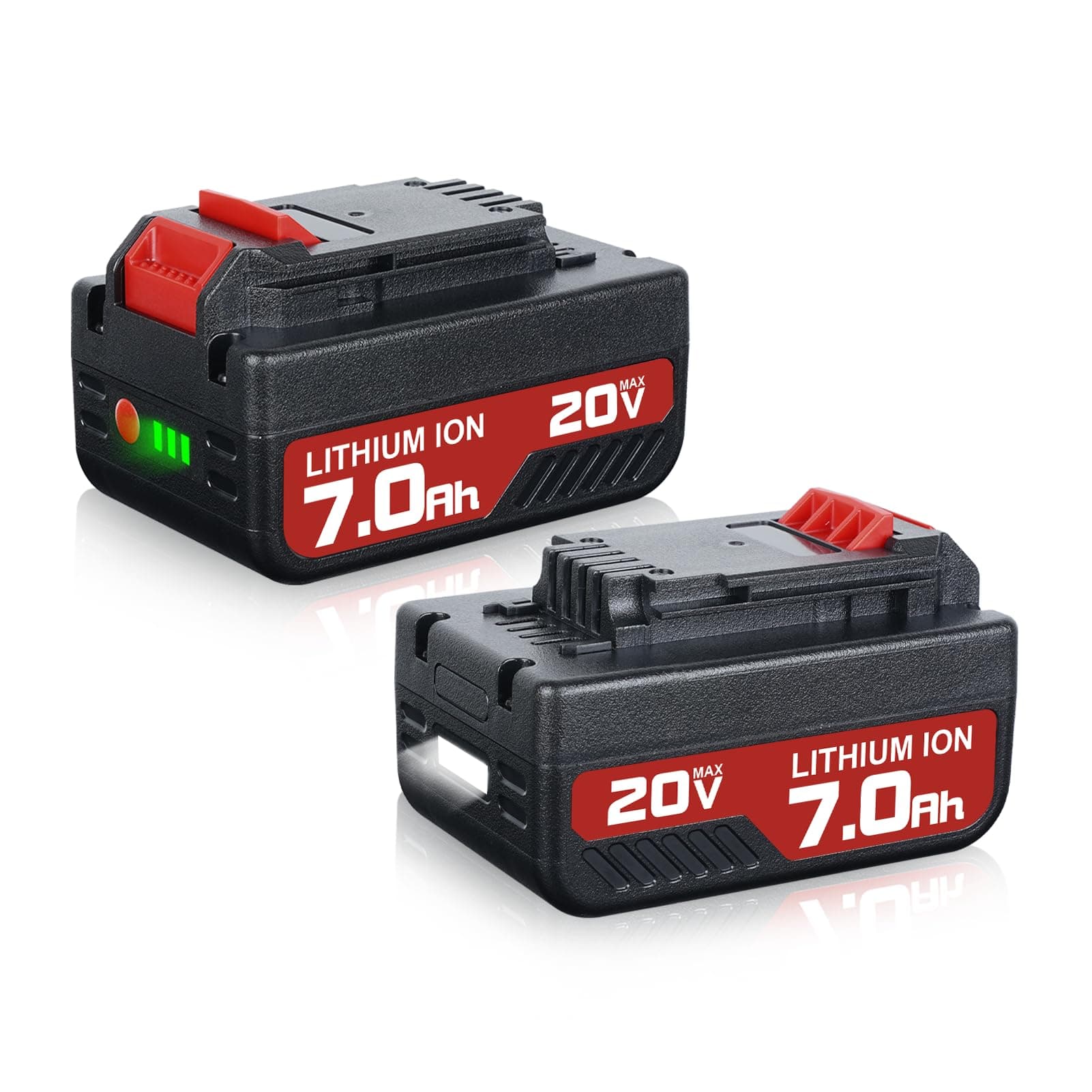 2Pack 7.0Ah Battery Replacement for Porter Cable 20V Battery, Compatible with PCC685L PCC680L PCC682L PCC685LP for Porter Cable 20-Volt Lithium-ion Battery