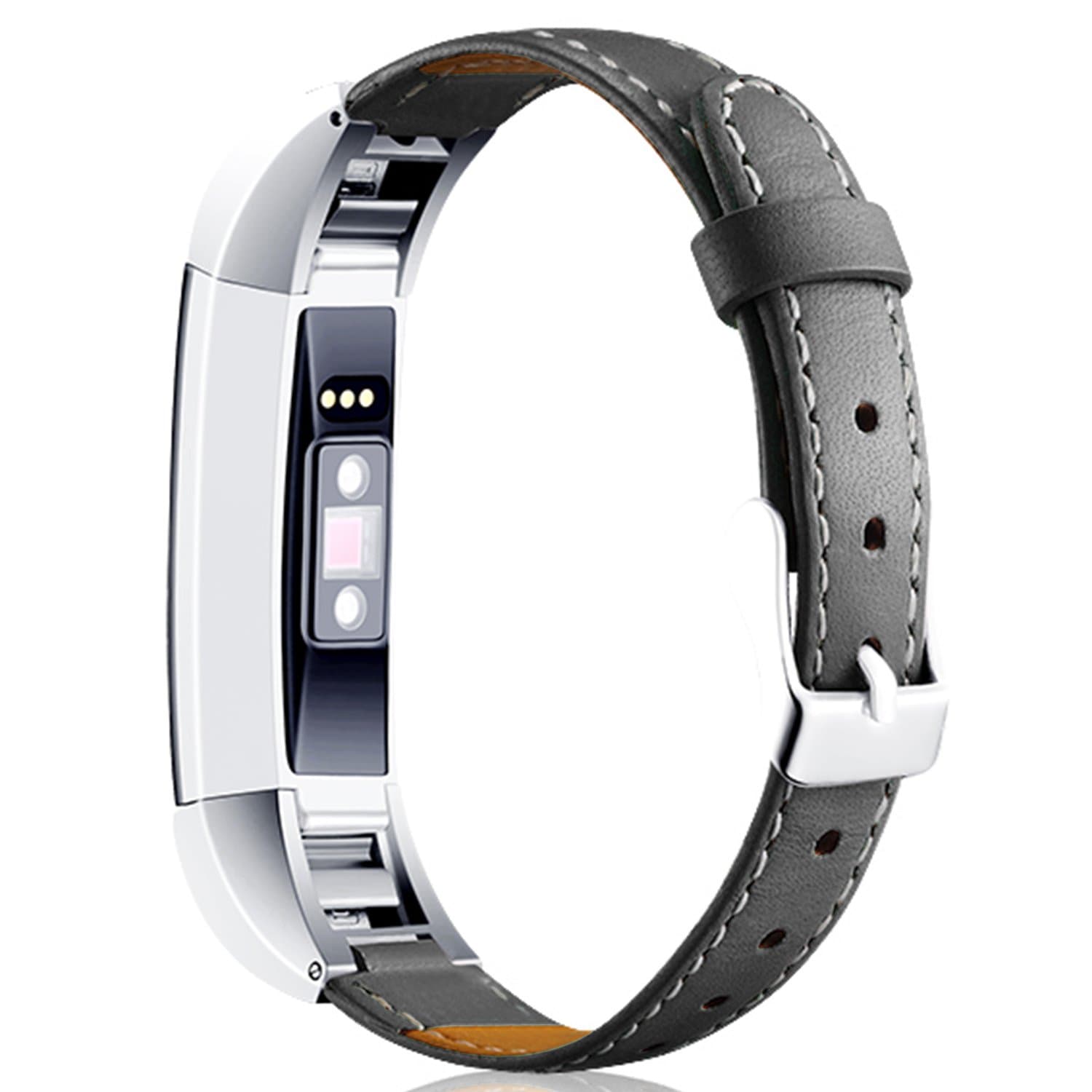 Braylin Replacement Strap Compatible Fitbit Alta/Alta HR Genuine Leather Bands for Women, Classic Adjustable Replacement Wristband with Metal Connectors Fitness Accessories