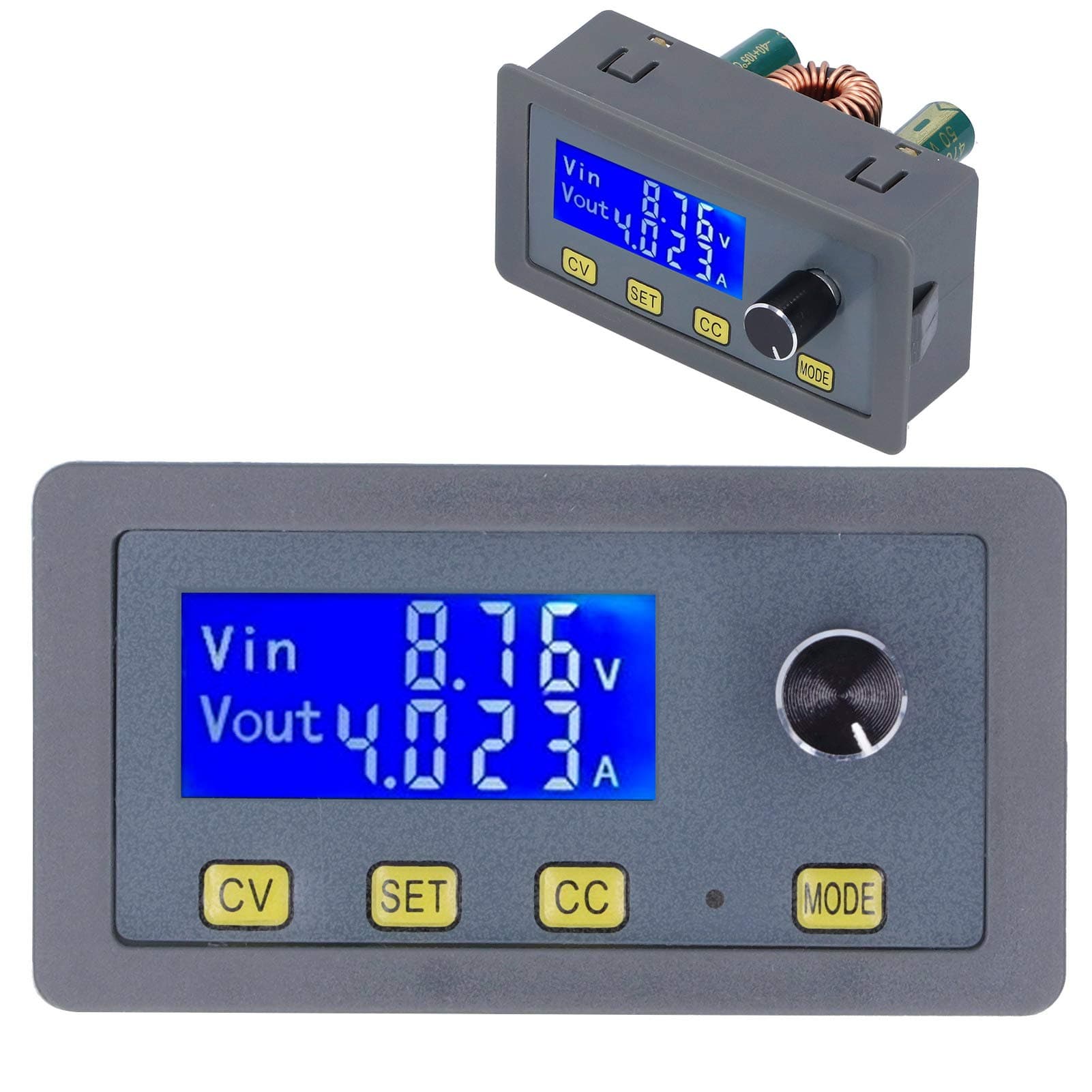 Power Supply Module, Professional 5A DC Adjustable Step-Down Power Supply Module, Step Down Stabilized Power Supply, Constant Voltage Current Buck Power, Voltage Current Power Module