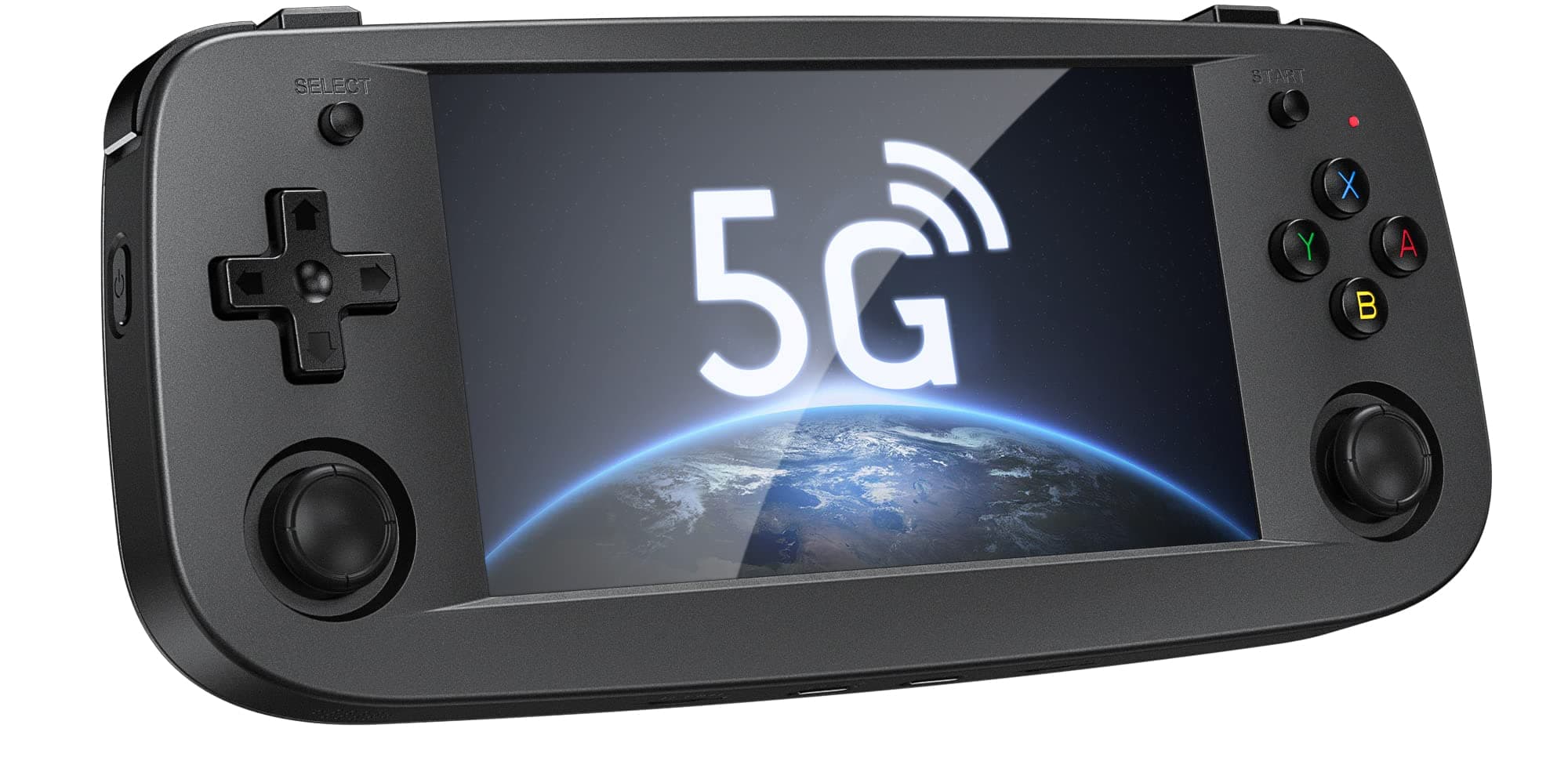 RG503 Handheld Game Console Support 5G WiFi 4.2 Bluetooth RK3566 64BIT 64G TF Card 4193 Classic Games Linux System 4.95Inch OLED Screen 3500mAh Battery (Black)