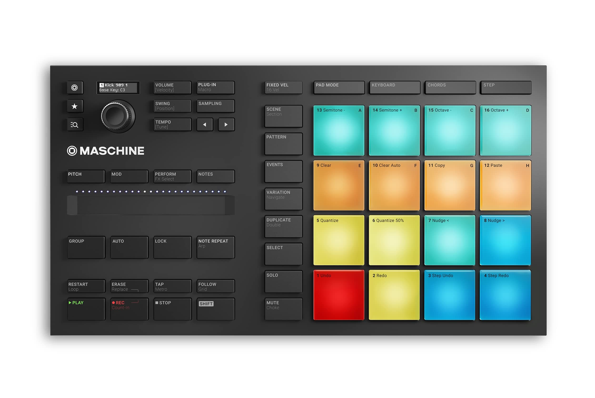 Maschine Mikro Mk3 – USB MIDI Controller Drum Pad with 16 Pads and Massive, Monark and Reaktor Prism Softwares. Includes 1.6 GB Keyboard Factory Selection Samples
