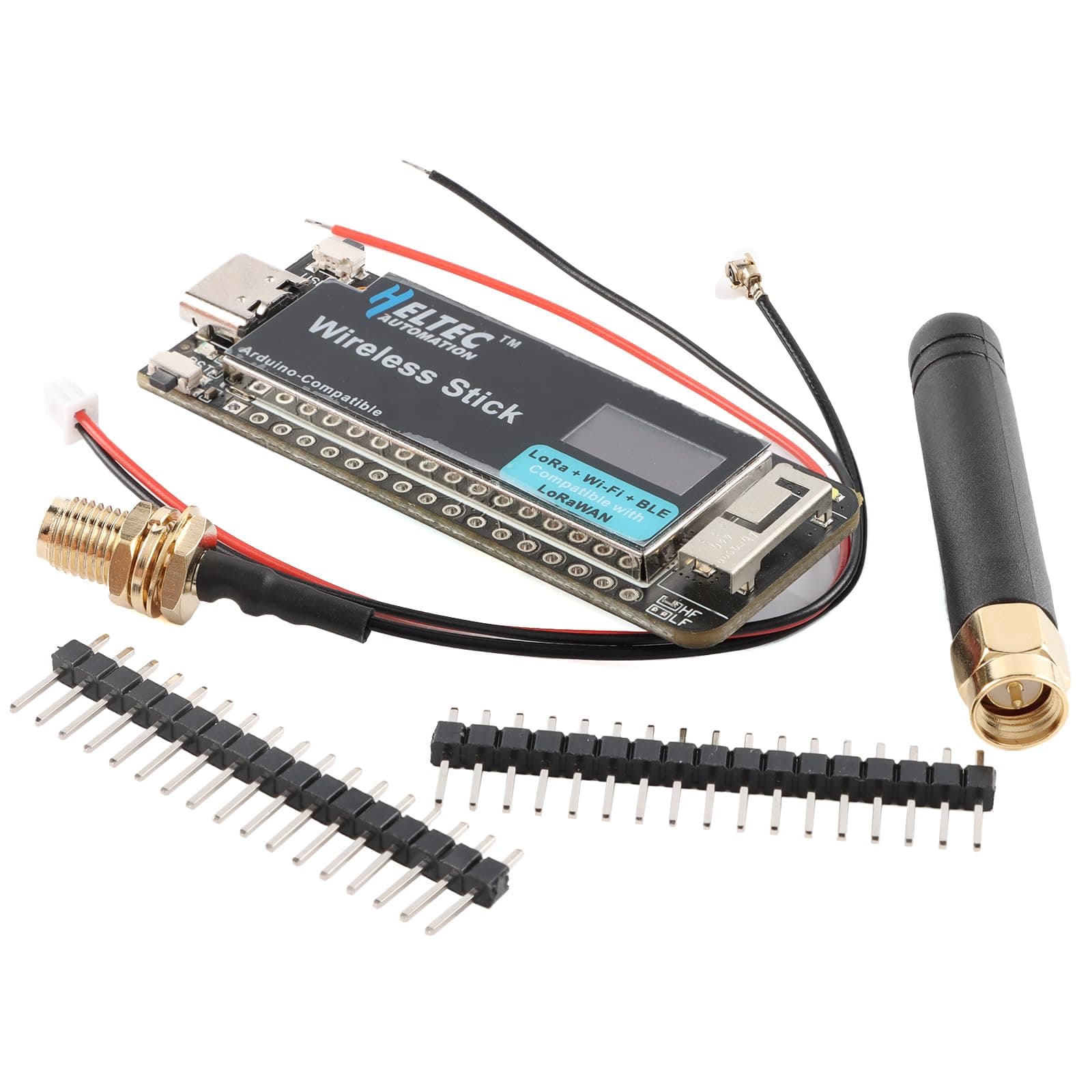 ESP32 Wireless Stick Development Board LoRa Module SX1262 LoRaWAN BLE 863~928 WiFi LoRa Bluetooth-Compatible 0.49" OLED Display for Arduino