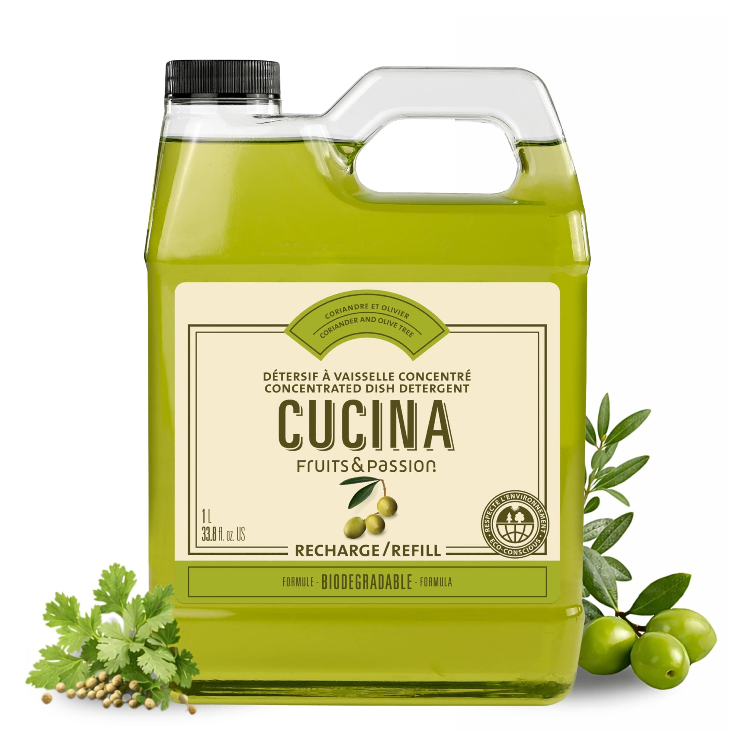 Coriander & Olive Dish Soap Refill