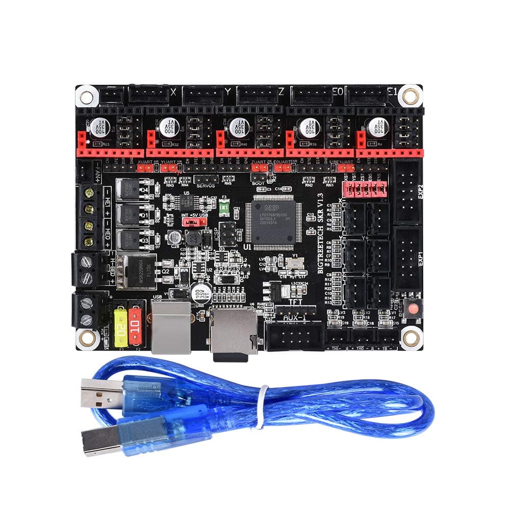 BIGTREETECH 3D Printer Part SKR V1.3 32bit Control Board Smoothieboard&Marlin Open Source Compatible with Ramps1.4/1.5/1.6 Support A4988/8825/TMC2208/TMC2100 Drivers