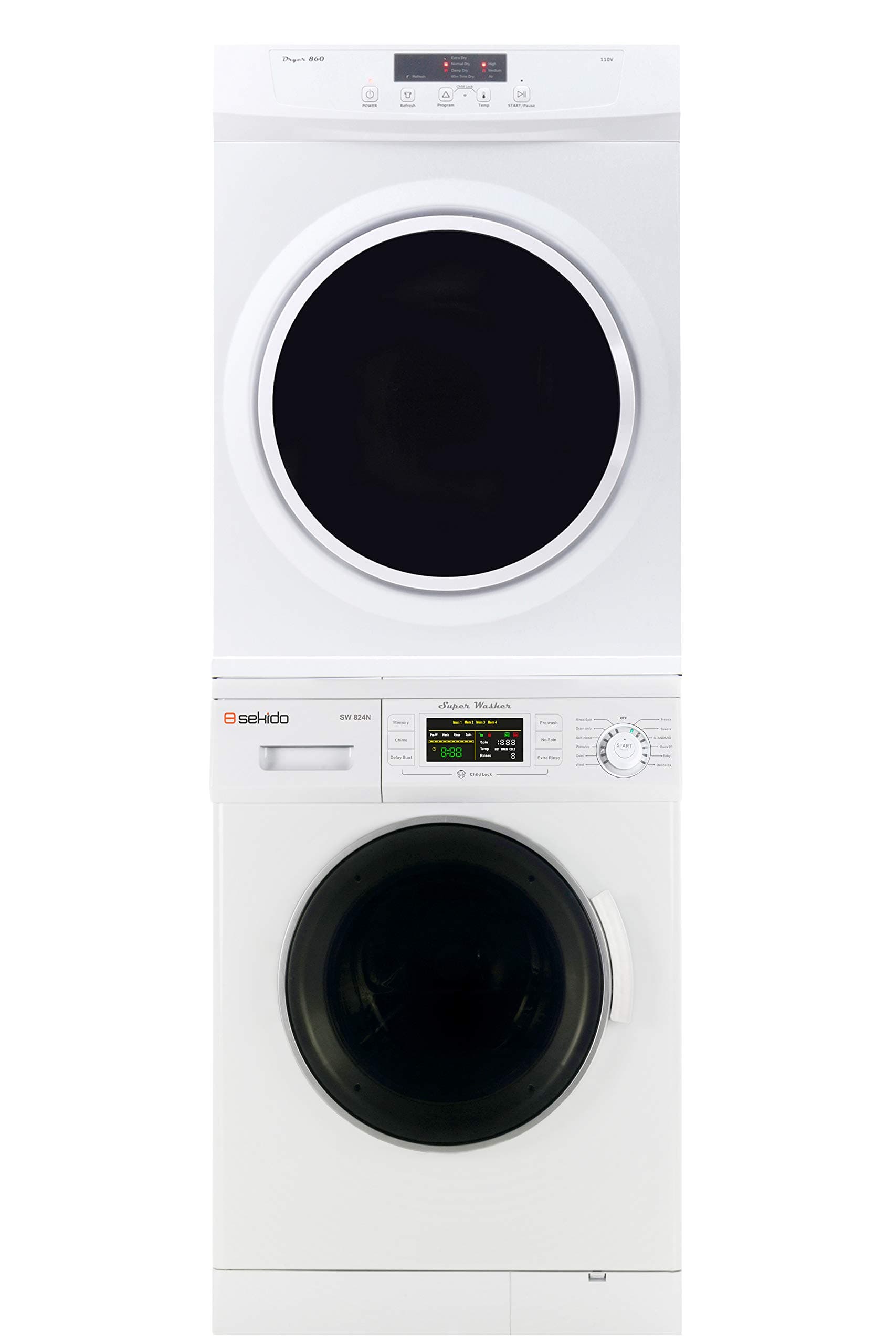 Sekido -Stackable washer dryer Set