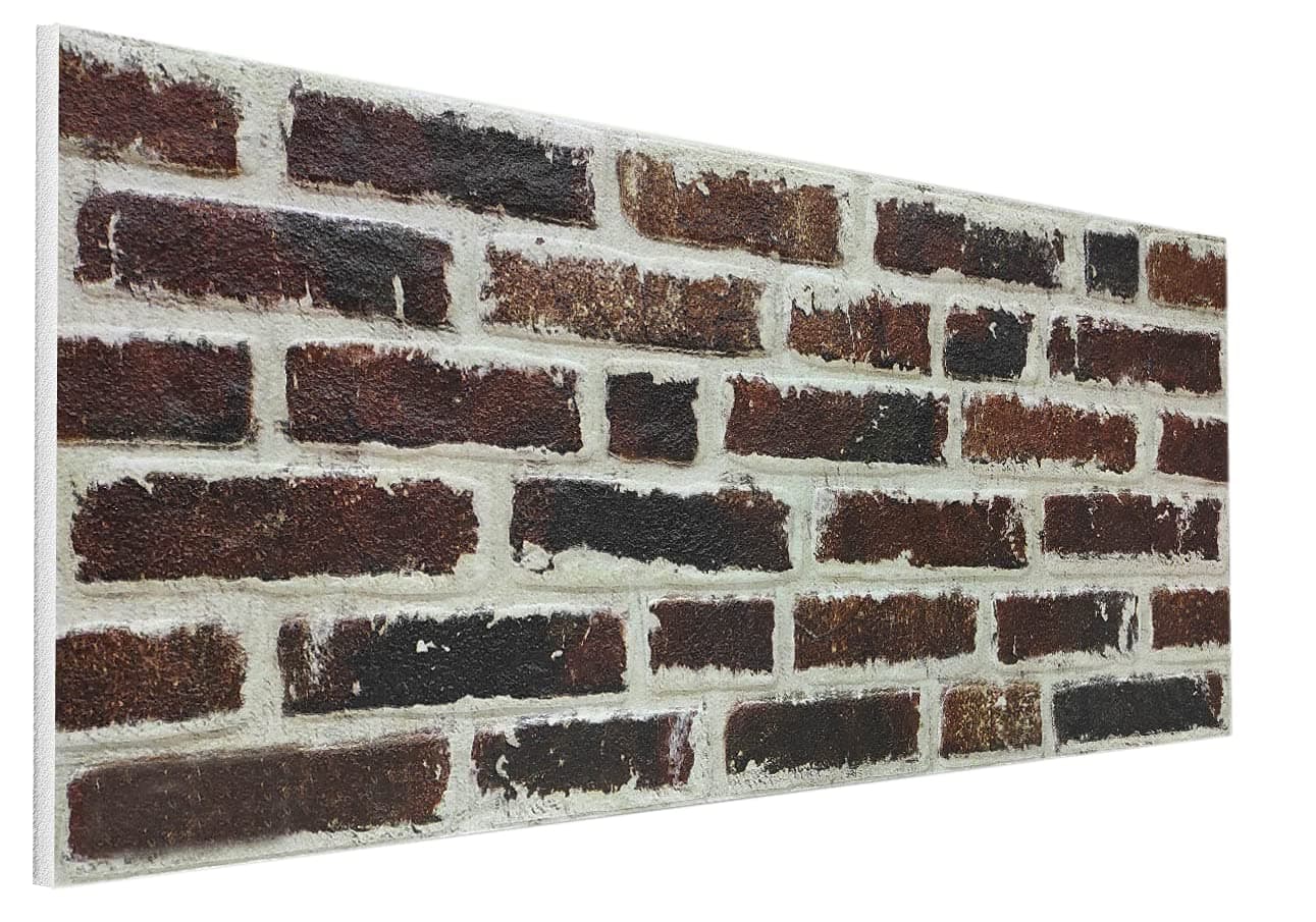 3D Brick Effect Wall Panels Decorative Wall Ceiling Tiles CLADDING POLYSTYRENE Panel Tile 50x100cm (ST120) [Energy Class A+]