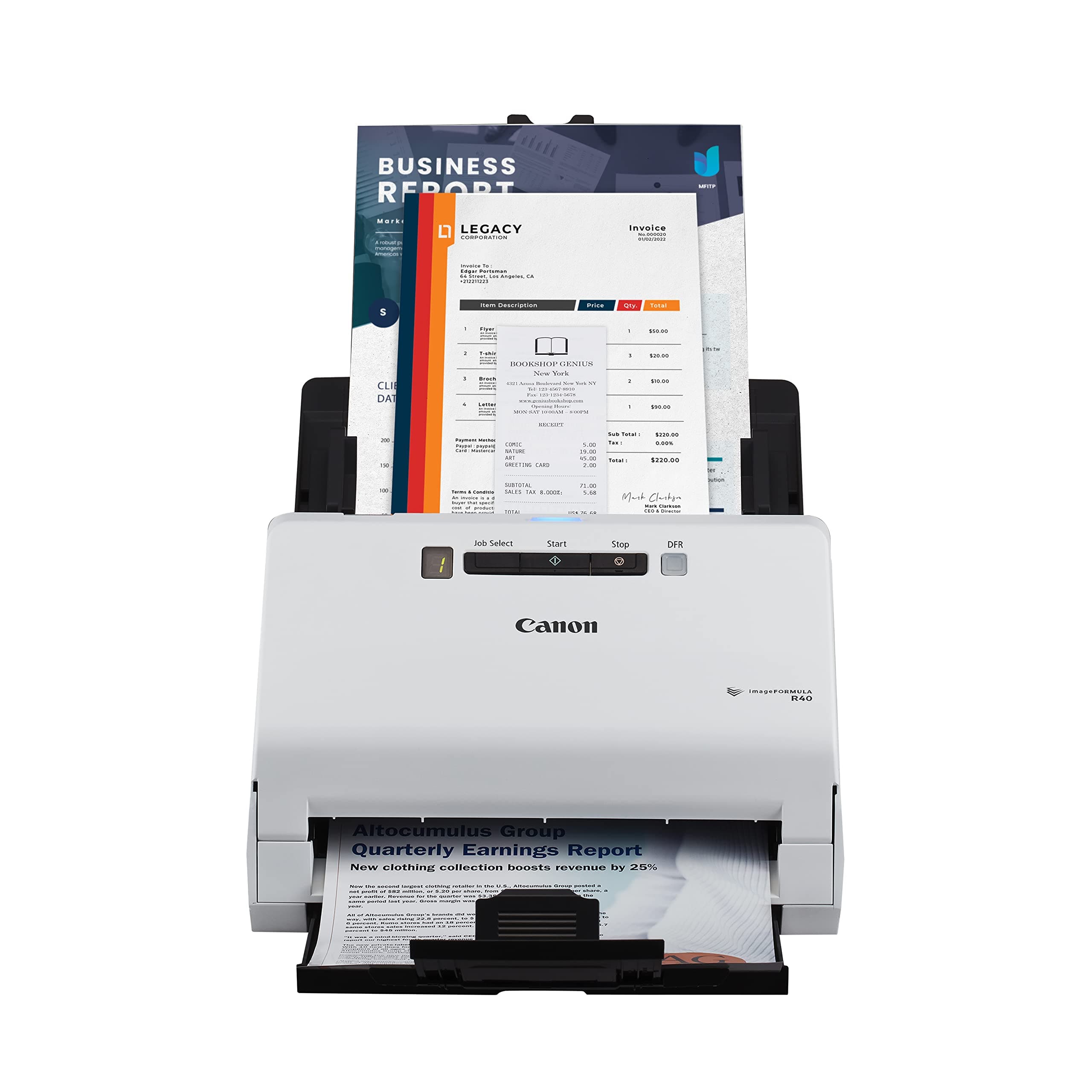Canon imageFORMULA R40 Receipt Edition Office Document Scanner